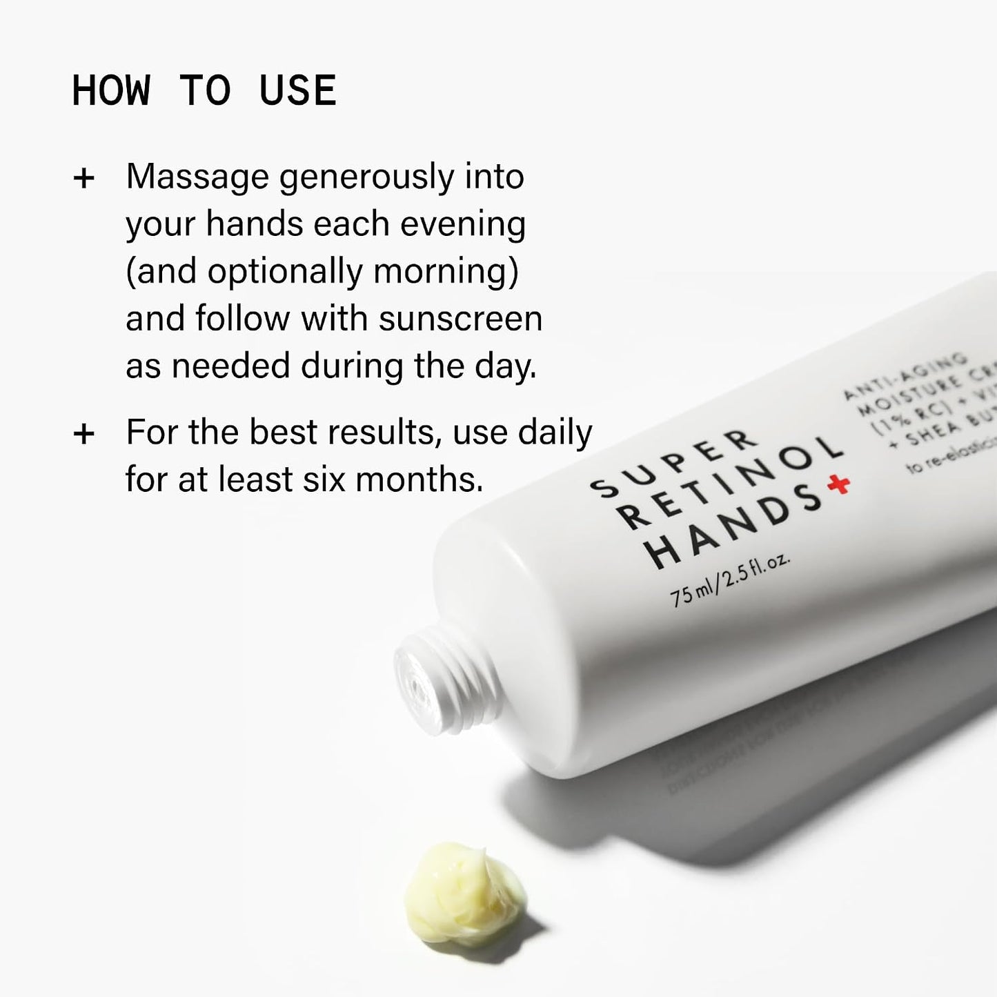 Super Retinol Anti-Aging Hand Cream - Age Spot Remover & Skin Firming Lotion | Fragrance-Free | 2.5 fl oz