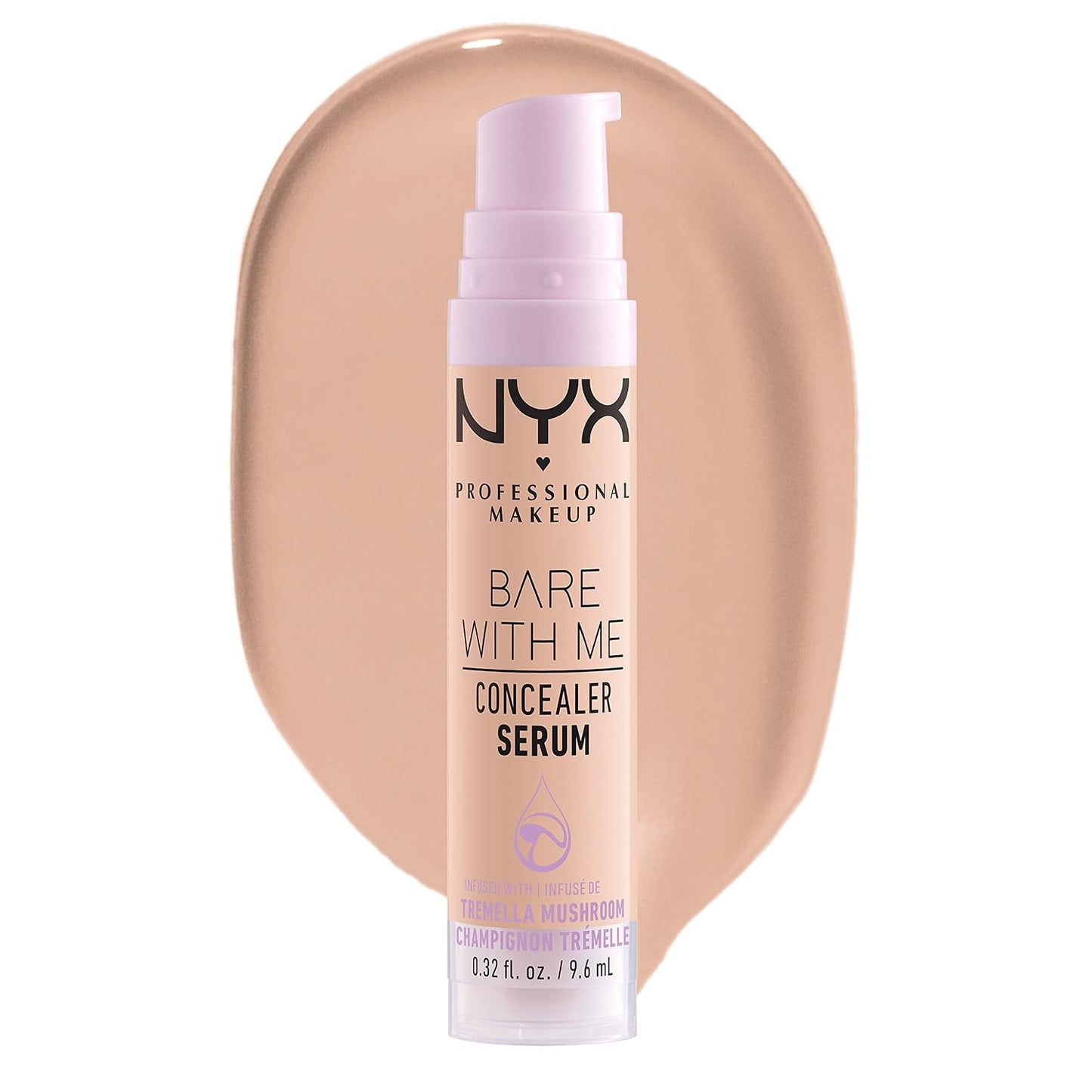 NYX Bare With Me Concealer Serum - 24Hr Hydration Makeup for Flawless Skin | Light Shade