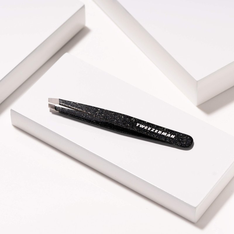 Tweezerman Special Edition 40th Anniversary Slant Tweezer - Eyebrow Tweezers for Women and Men,(Pack of 2)