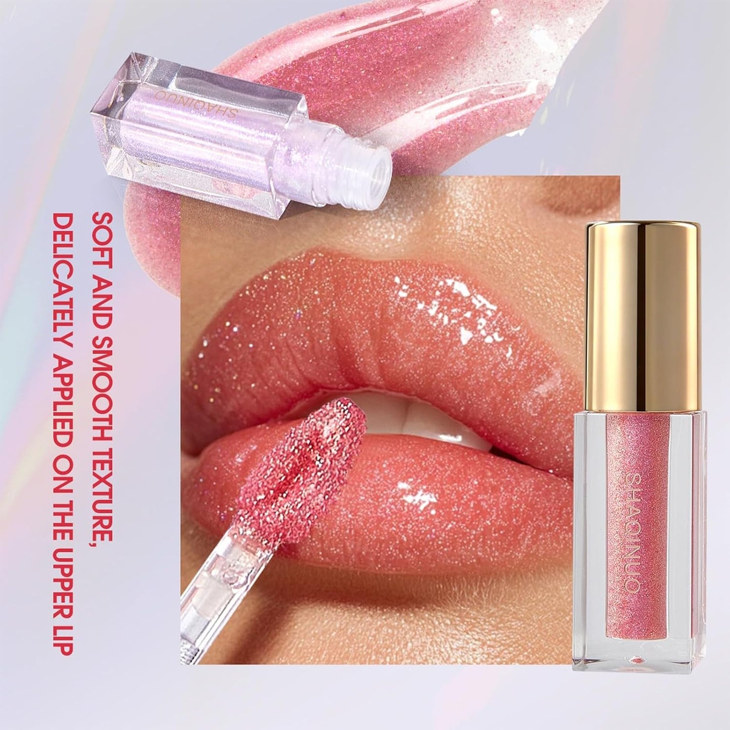 Colorful Shimmery Lip Gloss Set - 6 Pcs Long-Lasting Waterproof Moisturizing Lip Oil for Women’s Makeup | Perfect Gift