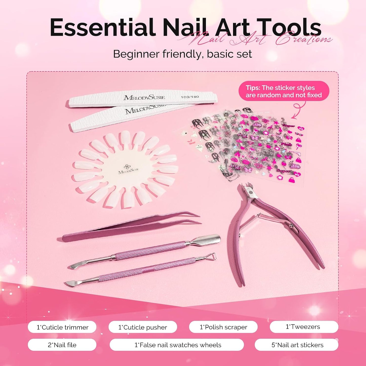 Gel Nail Polish Kit with UV Light - Popular Color Gel, Builder & Glossy Top Coat | Nail Art Tools Included, Perfect Gift for Women & Girls