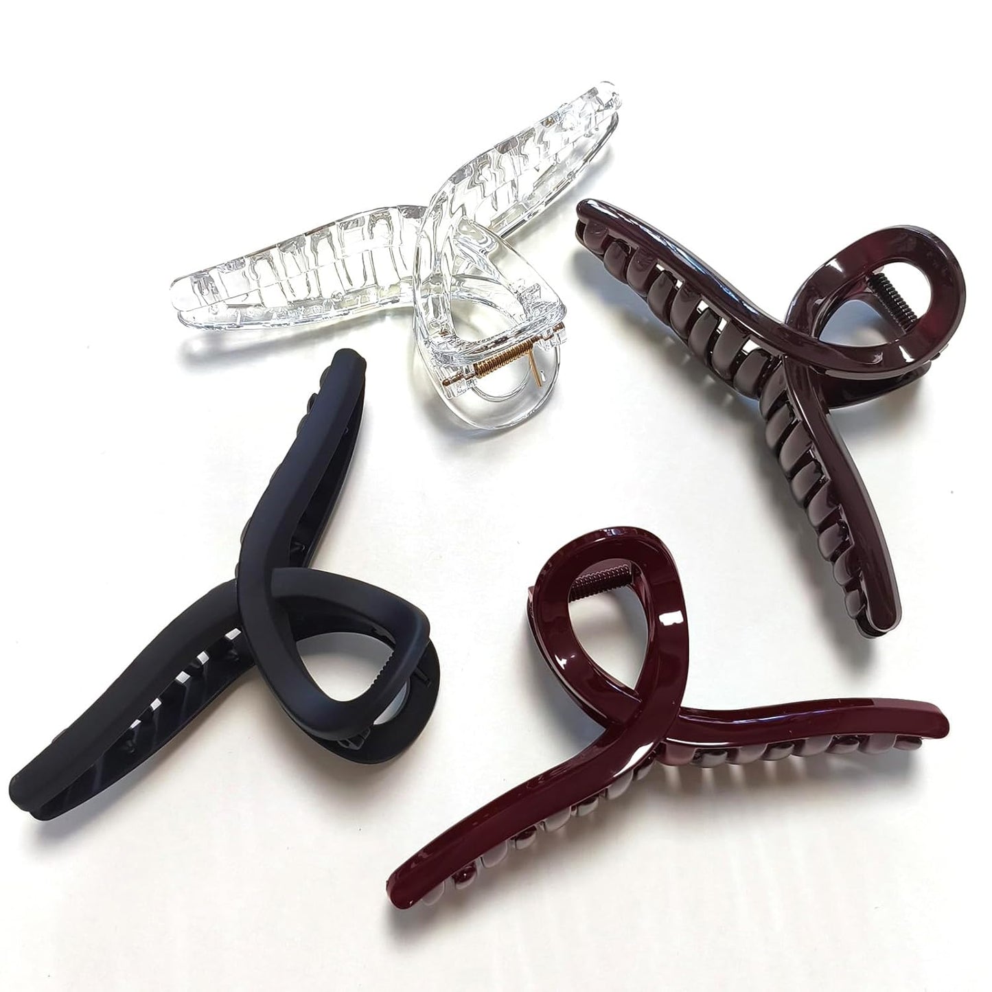 Extra Large Claw Clips - 5 Inch Jumbo No Slip Hair Clips for Thick Long Curly Hair | 2 Pack