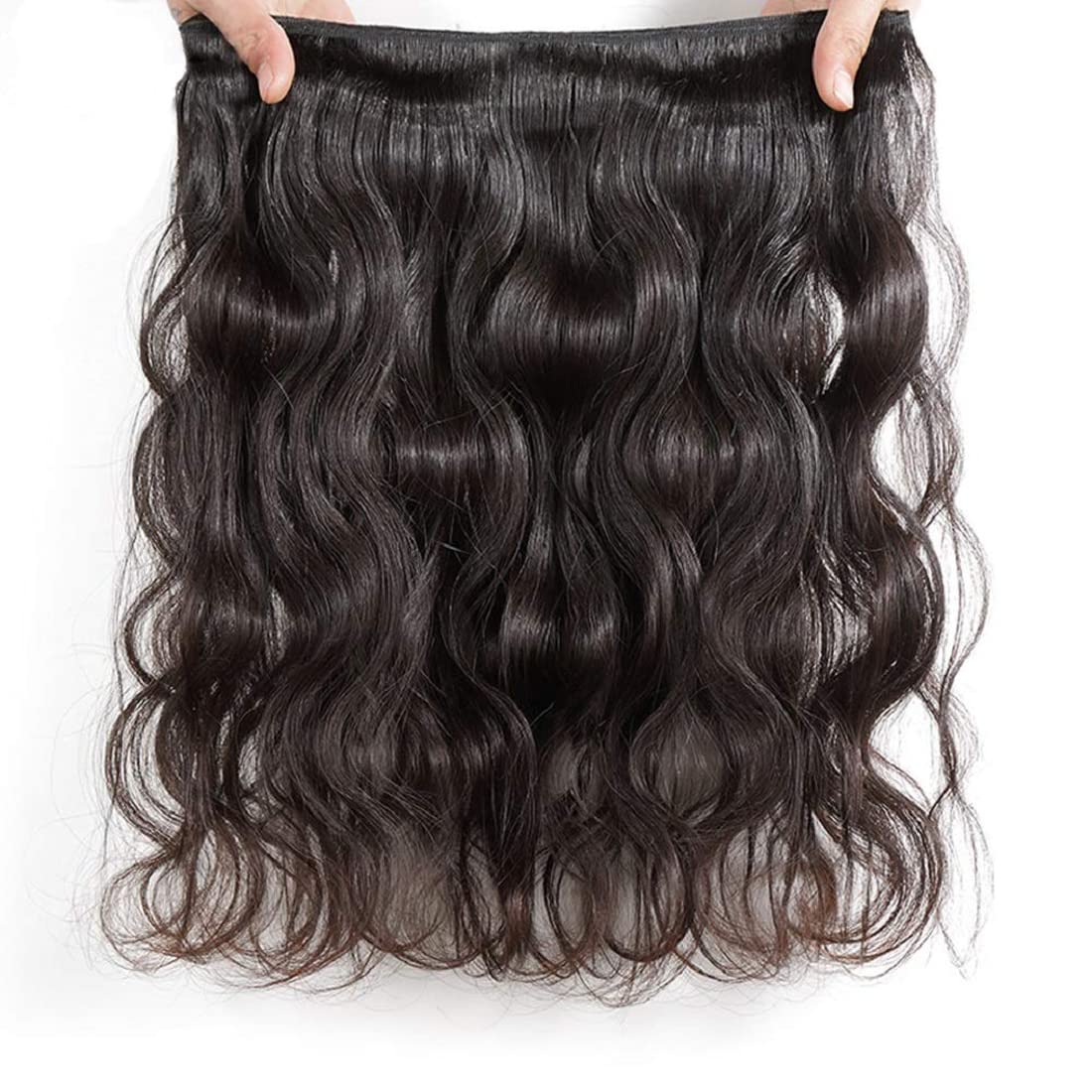 HeioWuio Body Wave Brazilian Remy 1 Bundles Hair Extensions For Women Weaves Double Weft Human Bundles 16 Inch