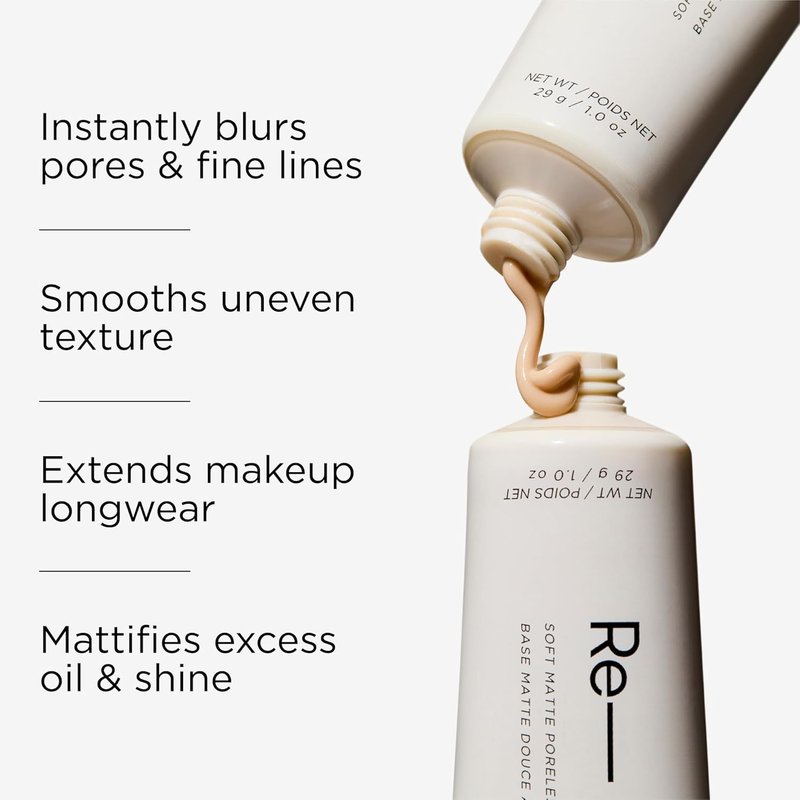 HALEYS Beauty Soft Matte Poreless Primer - Lightweight Makeup Gripping Base with Vitamin C & E | 0.25 Oz