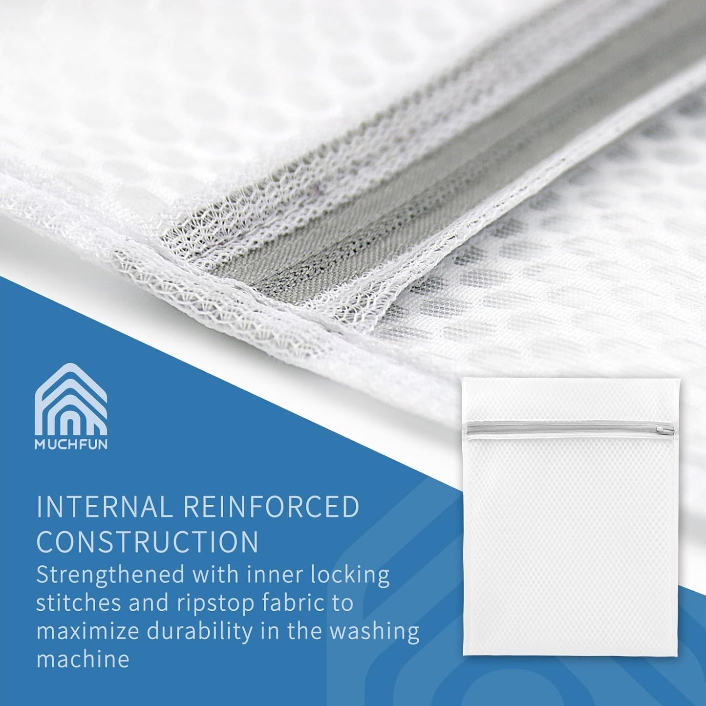 Durable Honeycomb Mesh Laundry Bags - 3 Pcs for Delicates | 12 x 16 Inches
