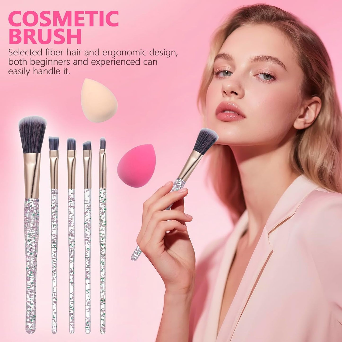 Makeup Kit for Women - Complete 20-Color Set with Eyeshadow Palette, Foundation, Concealer, Lipstick & Brushes | Perfect Gift for Teens