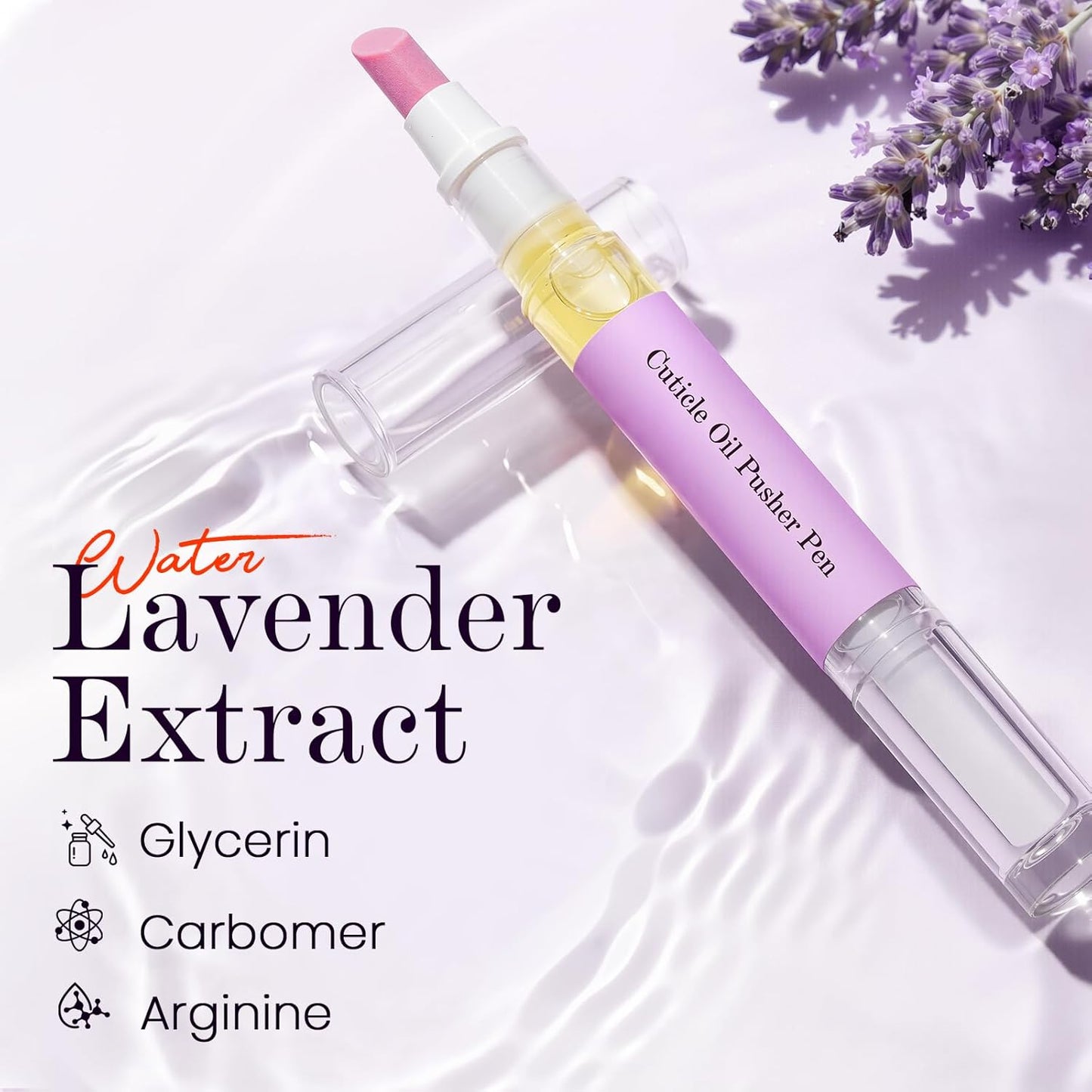 Cuticle Remover Pen Set - 2-in-1 Ceramic Nail Pusher & Moisturizer | Nourish & Repair Hangnails