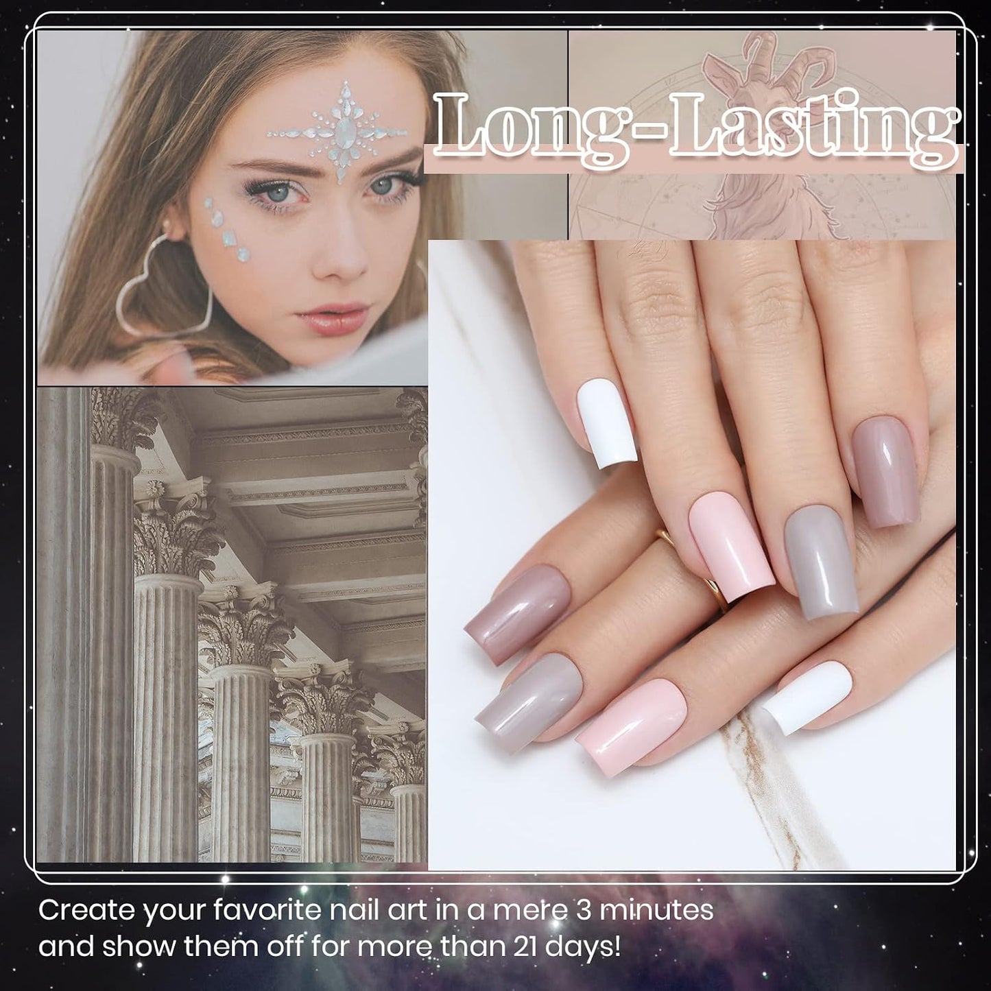 Beetles Gel Nail Polish Kit - 6 Soak Off UV Colors | Long-Lasting Glossy Finish for Salon & Home Manicure