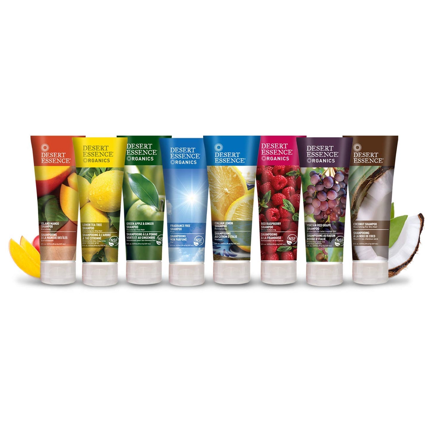 Desert Essence Lemon Tea Tree Shampoo & Conditioner Bundle - 8 Fl Ounce - Clarifying For Oily Hair - Essential Oils - Strengthen & Protect Hair - Effective Cleansing