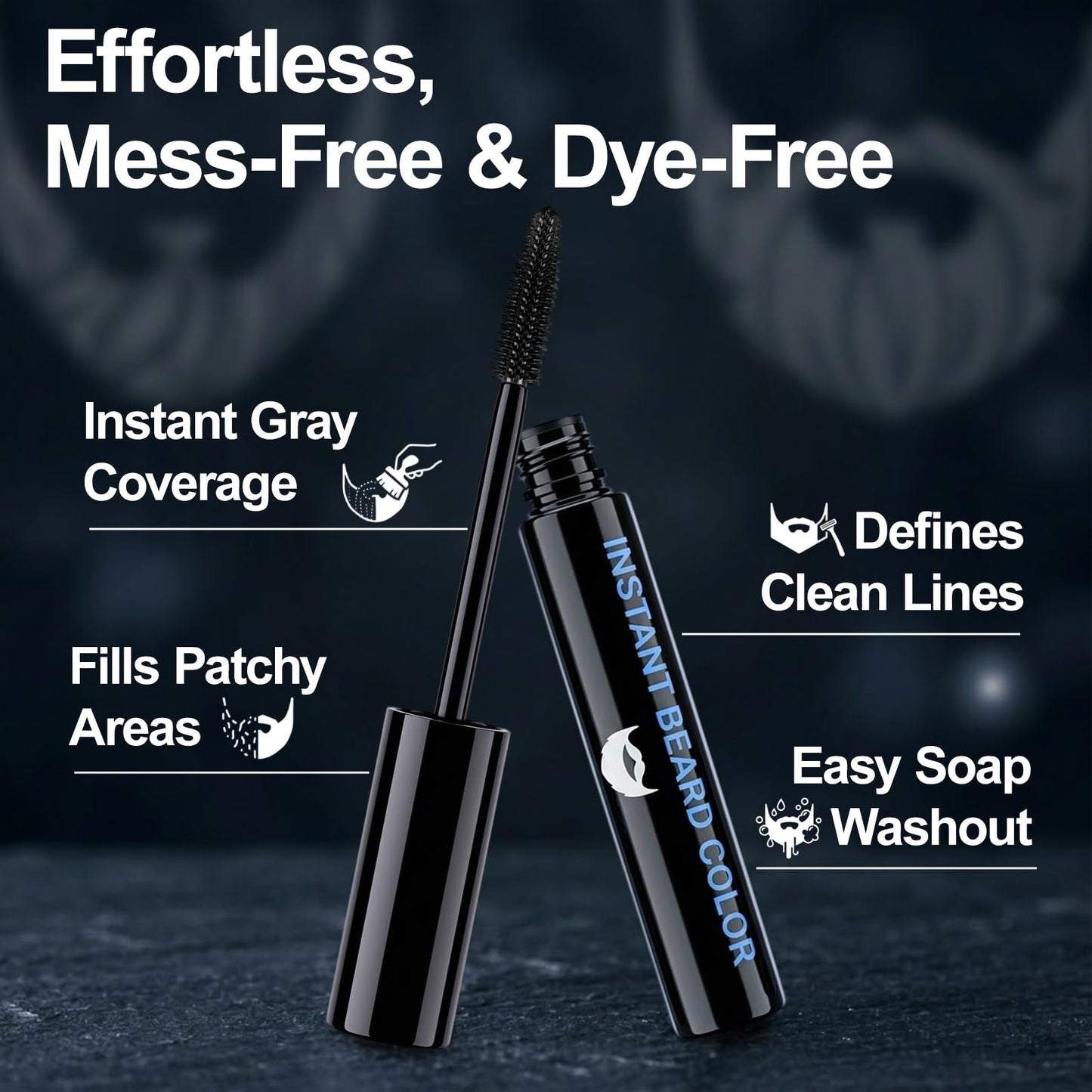 Erinde 1 Day Beard & Brow Color for Men