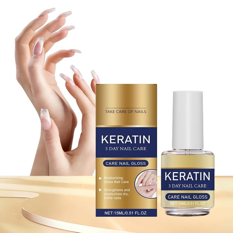 Keratin Nail Care Oil - Intensive Hydration & Repair for Dry, Brittle Nails | 2-Pack