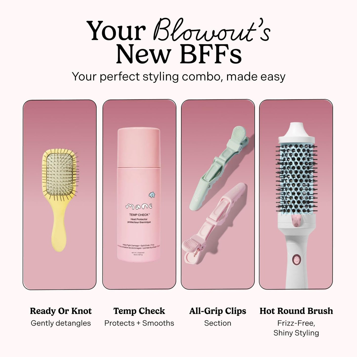 Heated Round Brush for Voluminous Blowouts - 1.77 Inch Thermal Brush with Ionic Technology & Anti-Tangle Bristles | Ideal for Medium to Long Hair