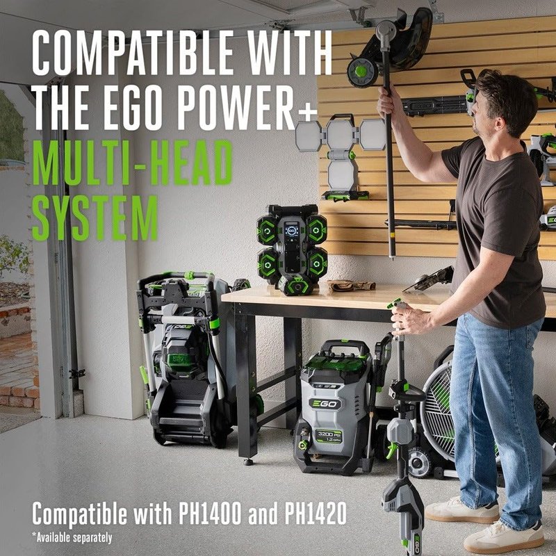 EGO Power+ Bed Redefiner Attachment, Battery Powered, 8" Carbon Fiber Attachment, Use with Power Head Multi-Head System - BRA0820