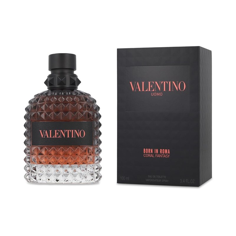Valentino Uomo Born in Roma Coral Fantasy - 3.4 oz Eau de Toilette Spray for Men | Fresh & Elegant Fragrance