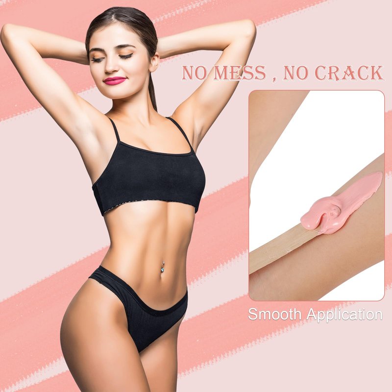 PURPLESKY 5lbs Hard Wax Beads Bulk, Professional Hair Removal Wax Kit for Coarse Hair & Sensitive Skin, Low Temperature, Microwavable, Painless Brazilian, Bikini, Face, Leg, Body Home Use, Pink