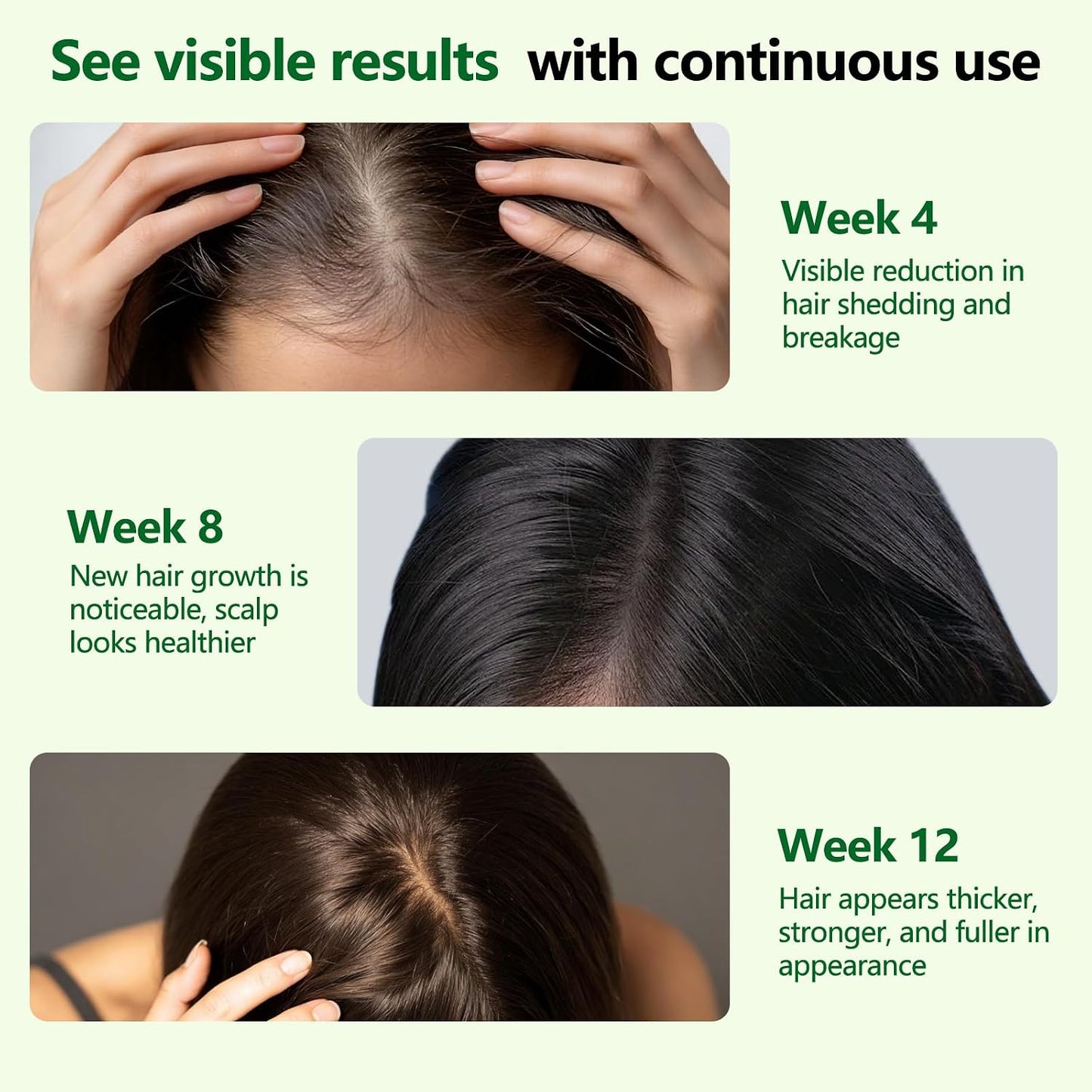Hair Growth Serum Roll-On - Strengthens Roots & Reduces Shedding | 3% Rosemary, 2% Ginger, 0.85 Fl Oz (Pack of 2)