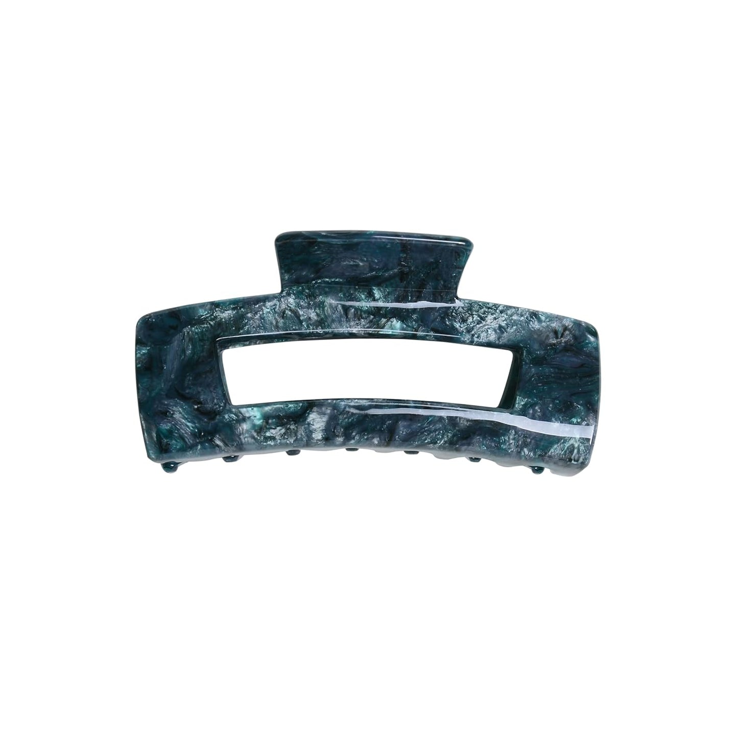 Emma Lily 4.2 Inch Acetate Hair Claw Clip - Teal Tortoise Shell, Non-Slip Grip for Thick Hair | Perfect Gift for Women