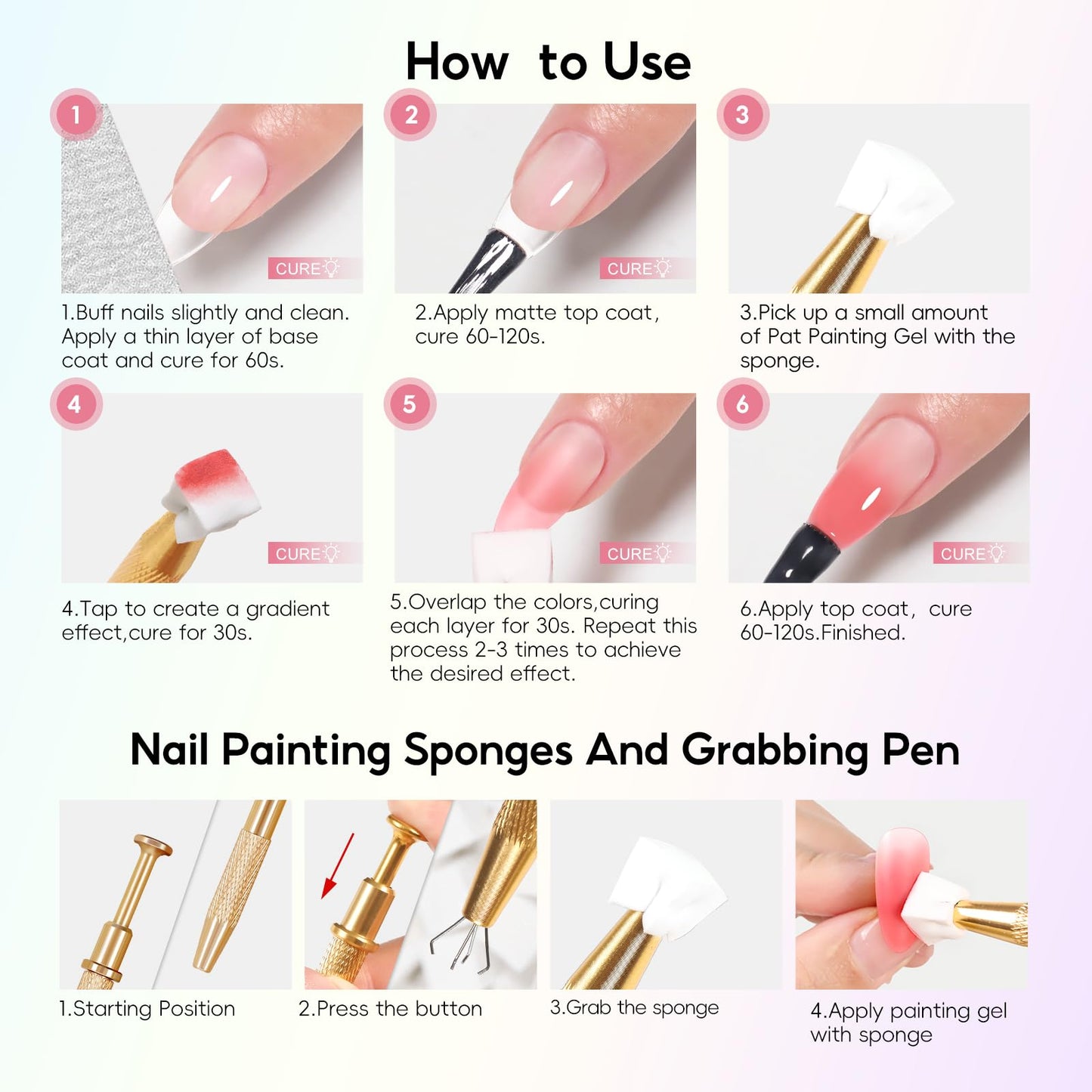 PEACECOLOR Pat Pat Gel Kit Gifts for Women