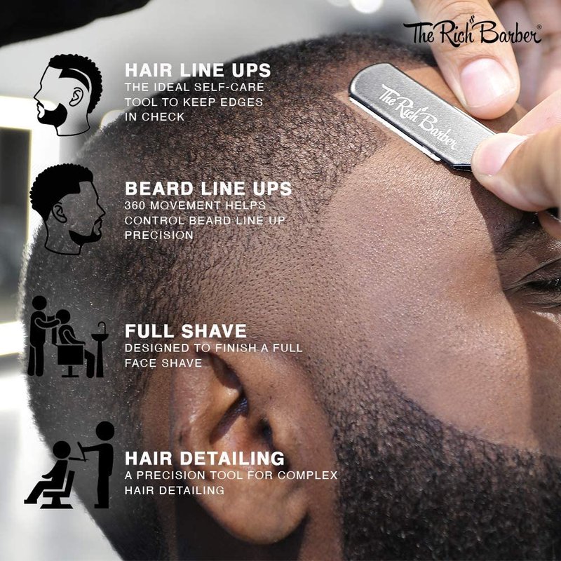The Rich Barber Single Edge Razor Blades Designed for Straight Edge Shaving Razor Holder - (100 Pack)