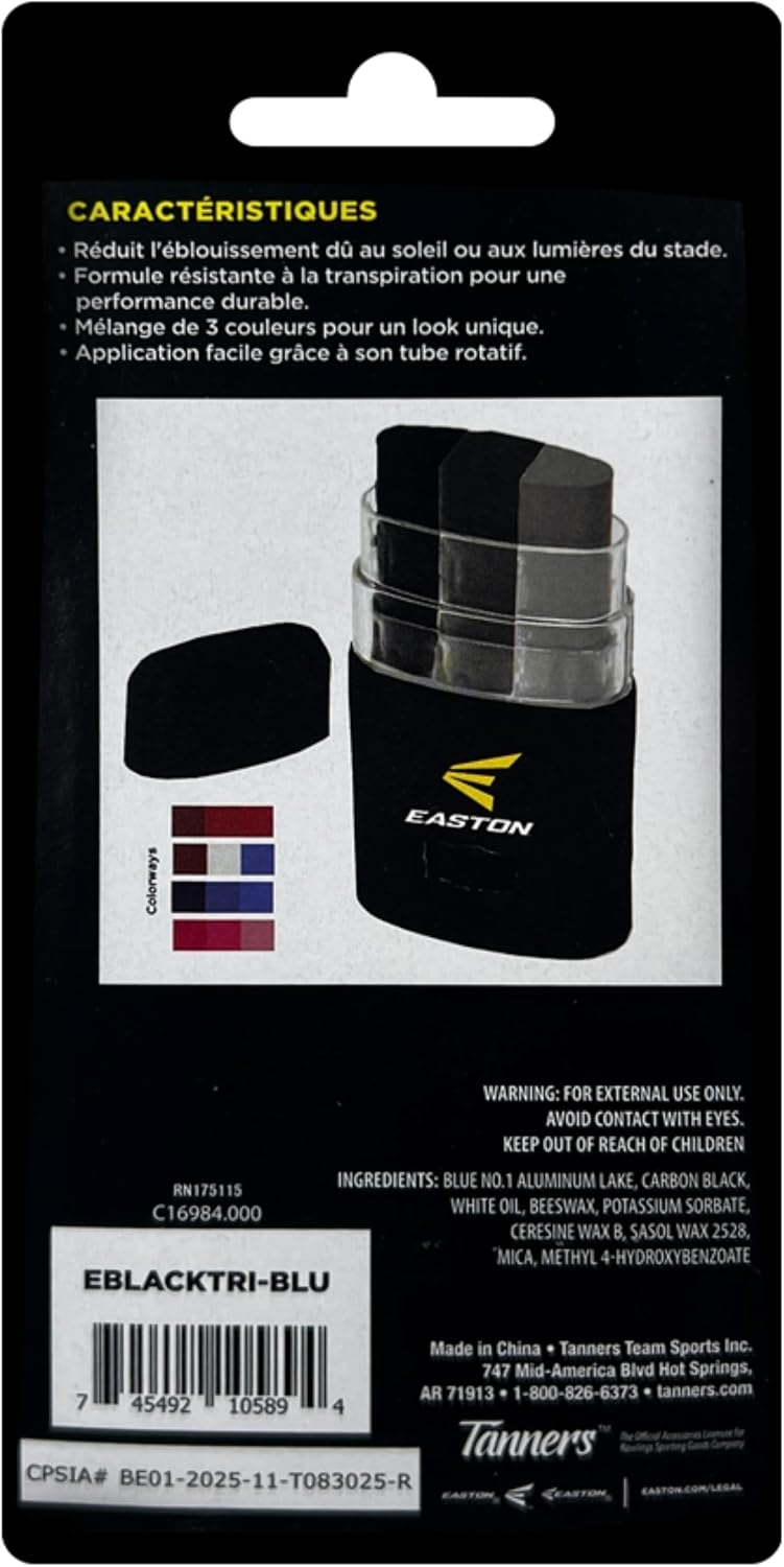 Tri-Color Eye Black Stick - Glare Reducing Performance for Athletes | Easton