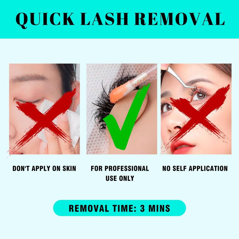 VAVALASH Eyelash Extension Remover - Low Irritation Cream for Sensitive Skin | Fast Dissolution, 15g