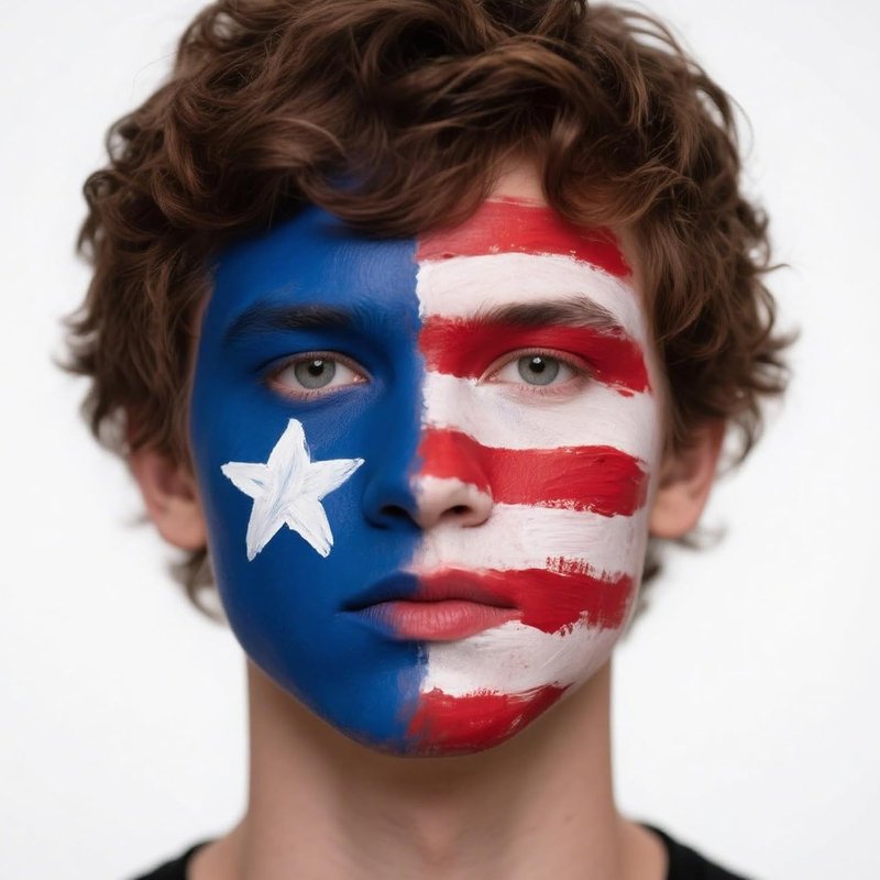 Patriotic Face Paint Kit - Red, White & Blue Body Paint for 4th of July | 1.01oz with Sponges for Sports & Halloween Costumes