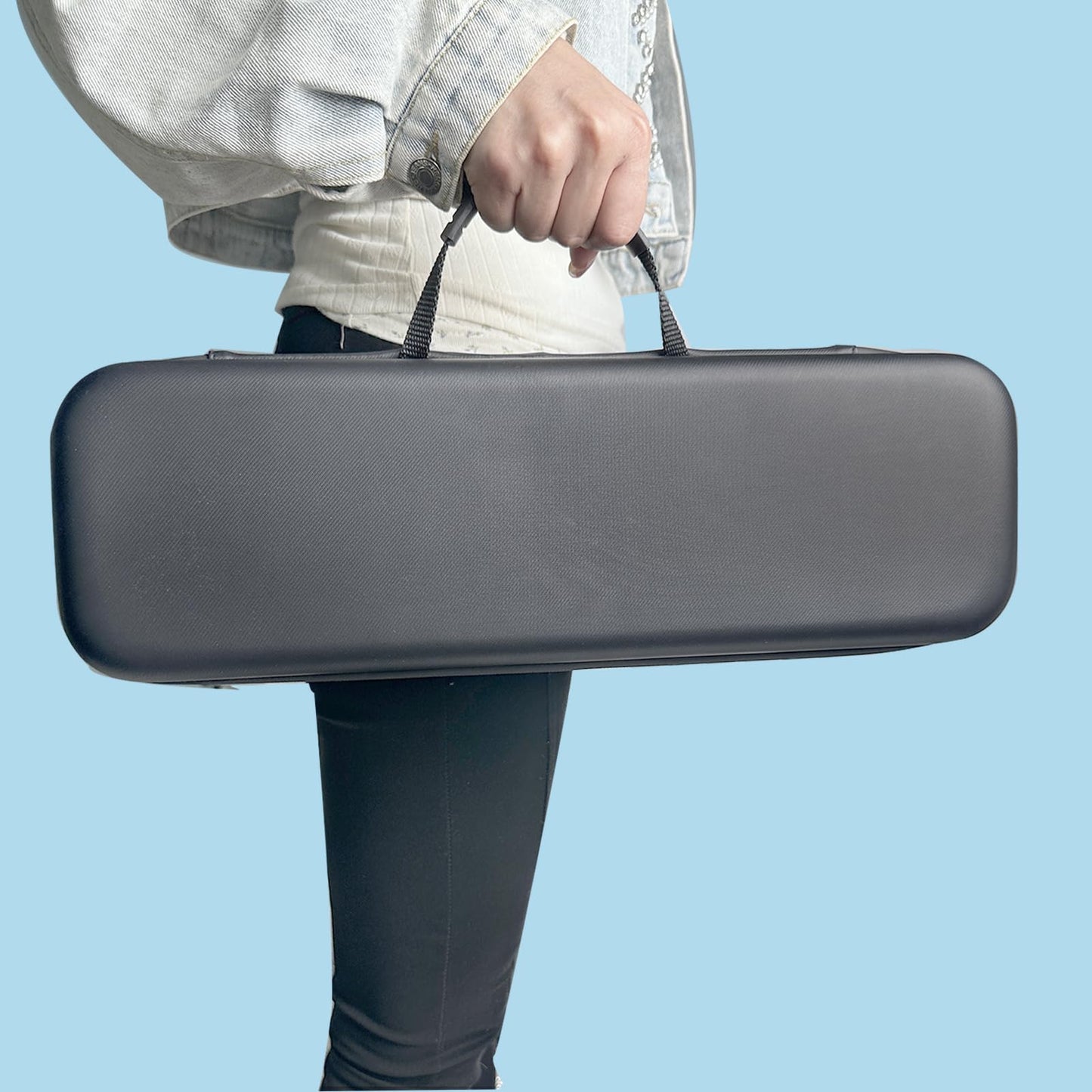 Honlyn Travel Case for Dyson Airstrait Straightener, Airstrait HT01 Carrying Case Dyson Hair Straightener PU-Hard Shell Travel Storage Bag Accessories