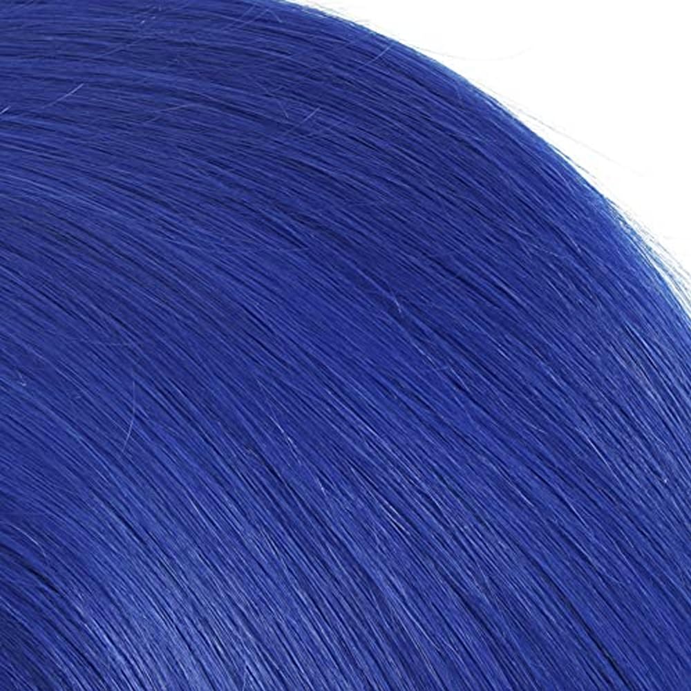 32 32 32 Inch Blue Bundles Human Hair Blue Straight Bundles Same length Brazilian Virgin Blueness Bundle Hair Extensions 300g