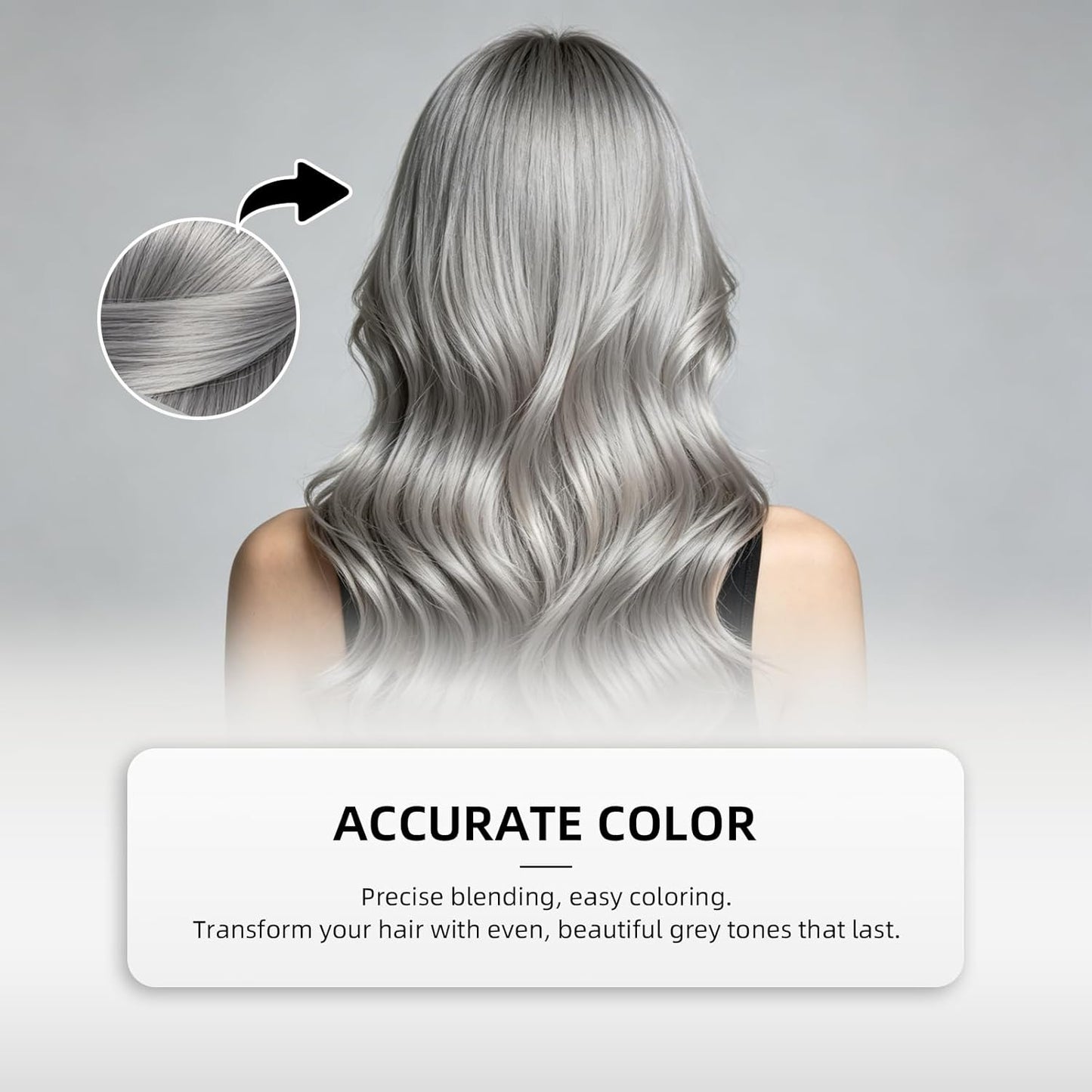 Silver Hair Dye - Nourishing Silver Gray Color for Lightened Hair | 2-in-1 Conditioner, 3.53 Fl Oz (2pcs)