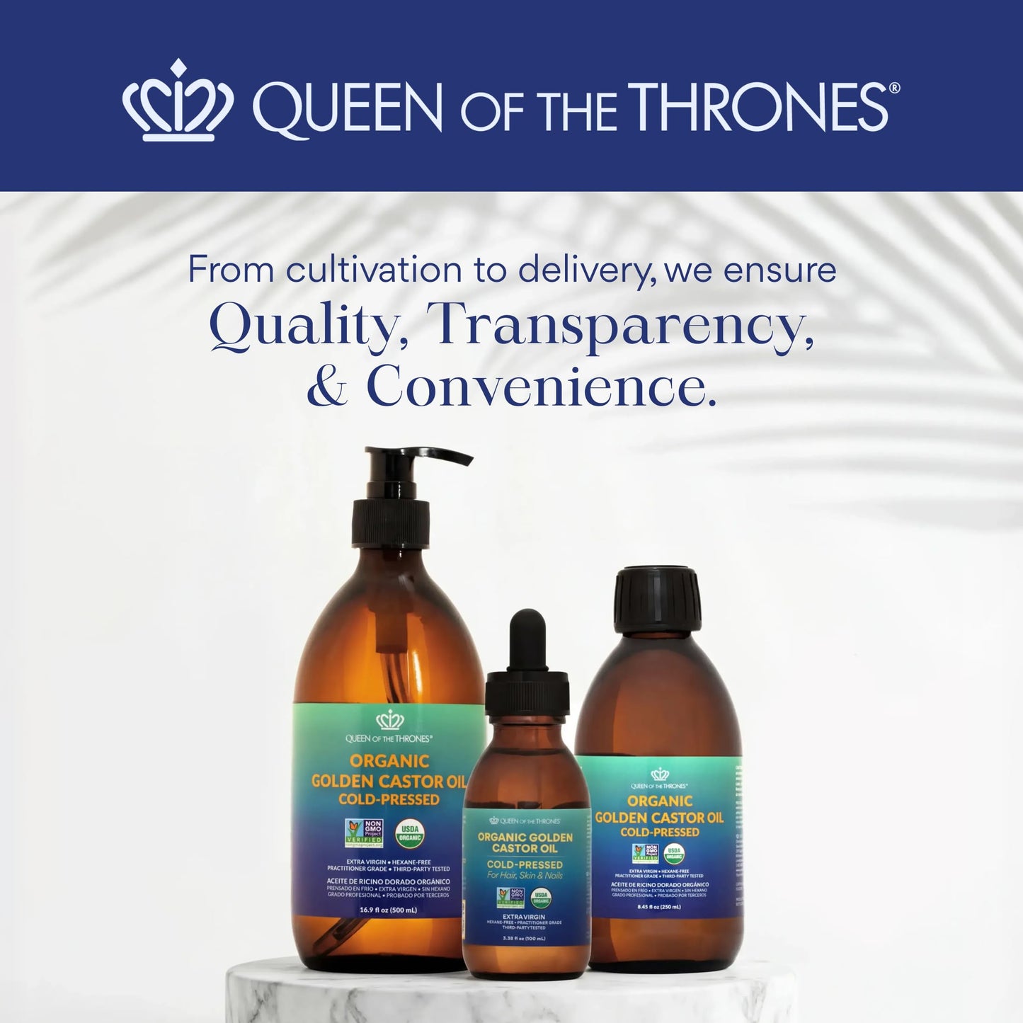 QUEEN OF THE THRONES Castor Oil Pack for Neck Less Mess, Reusable, Organic Cotton Flannel, Naturopathic Doctor Designed (Castor Oil Included)