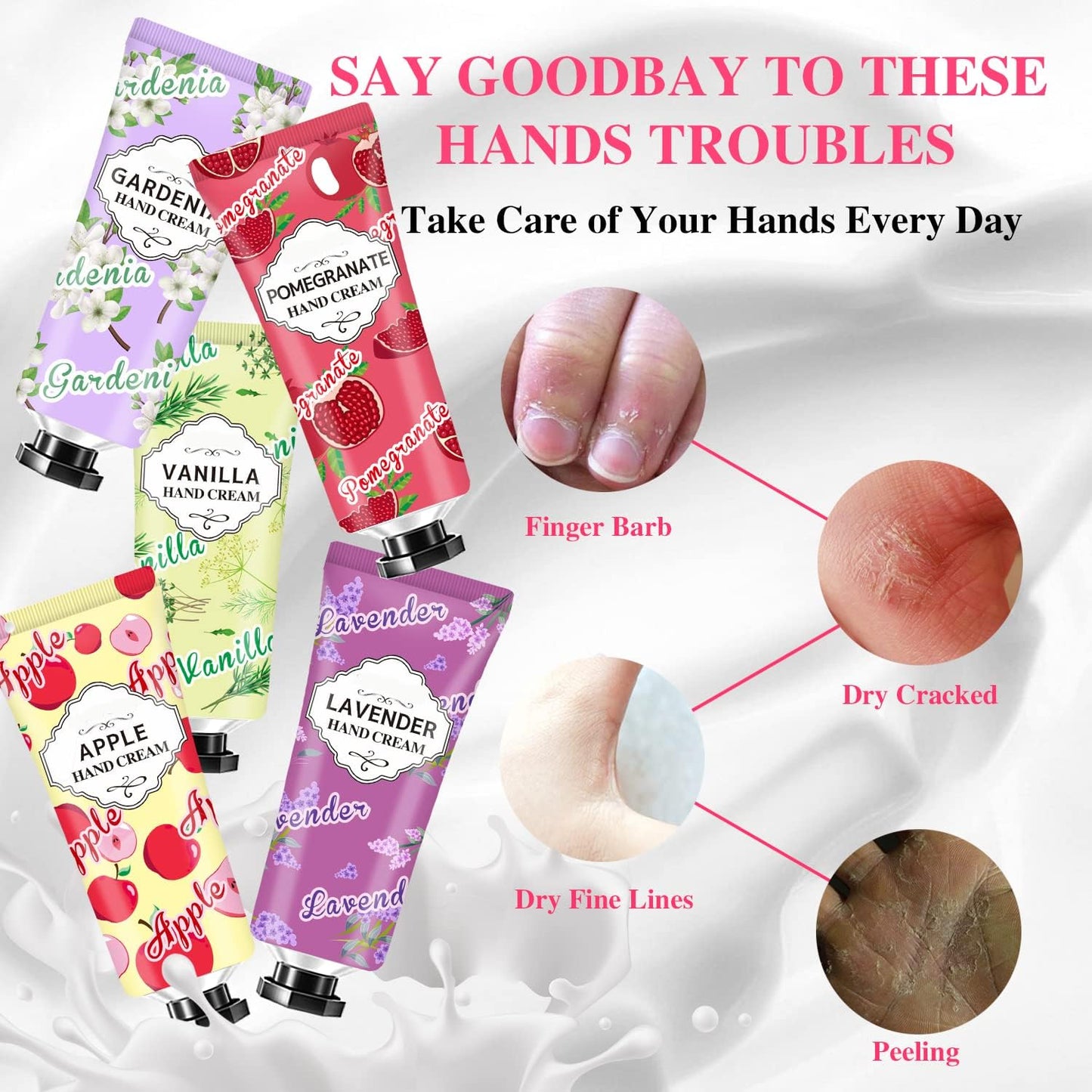 Hand Cream Bulk Set - 38 Pack Moisturizing Lotion for Dry Cracked Hands | Perfect Easter, Mother's Day & Teacher Appreciation Gifts