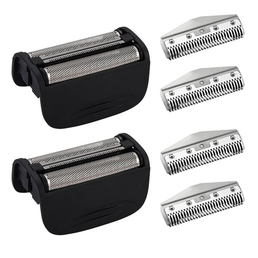 Replacement Head and Cutter Assembly Compatible with Remington PF7400, PF7500, and PF7600 Foil Shavers，2 PACK（White）