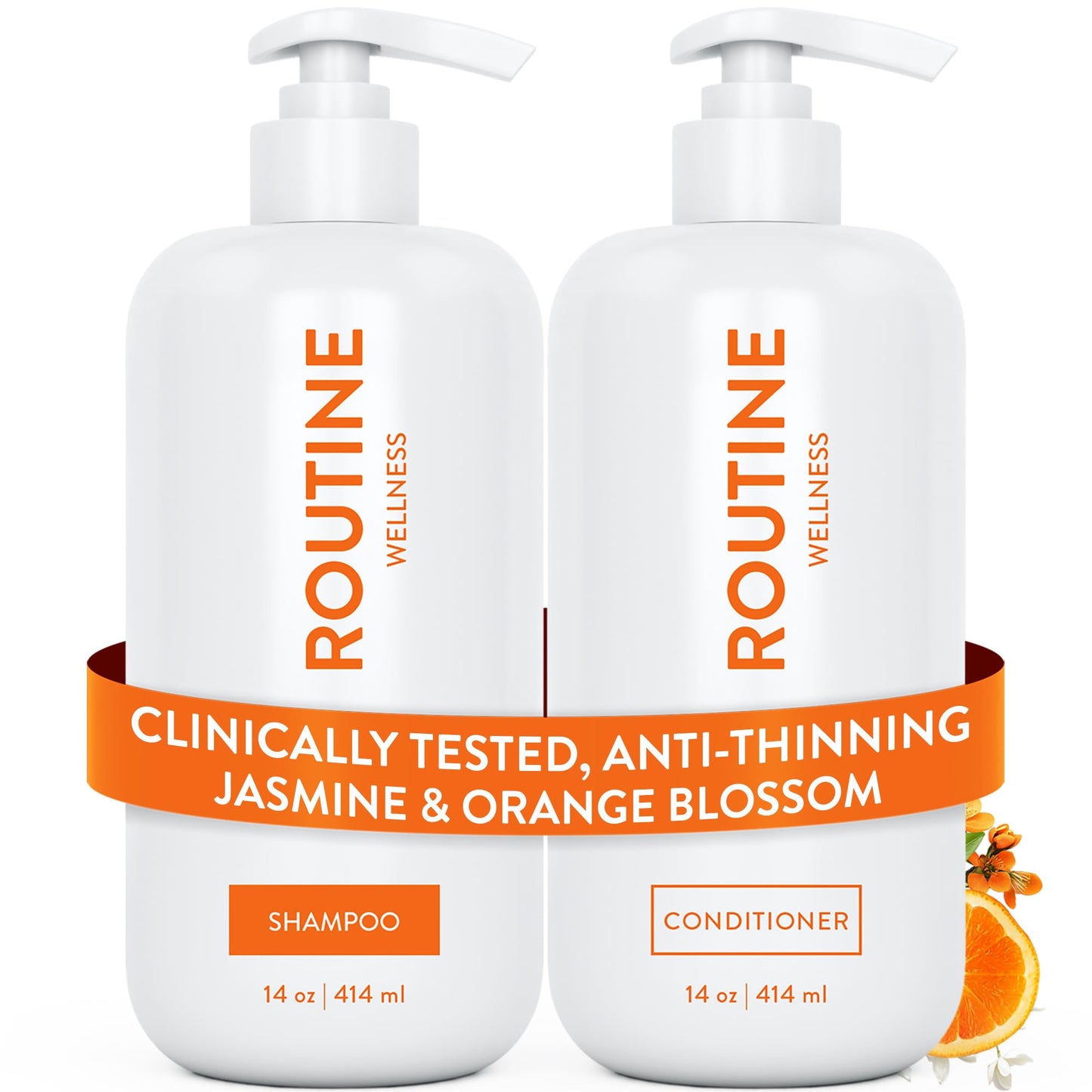 Routine Wellness Shampoo & Conditioner Set - Jasmine & Orange Blossom