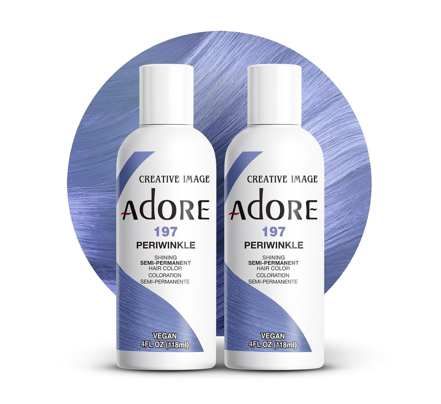 Adore Semi Permanent Hair Color - Mystic Grey | Vegan, Ammonia-Free Hair Dye | 4 Fl Oz