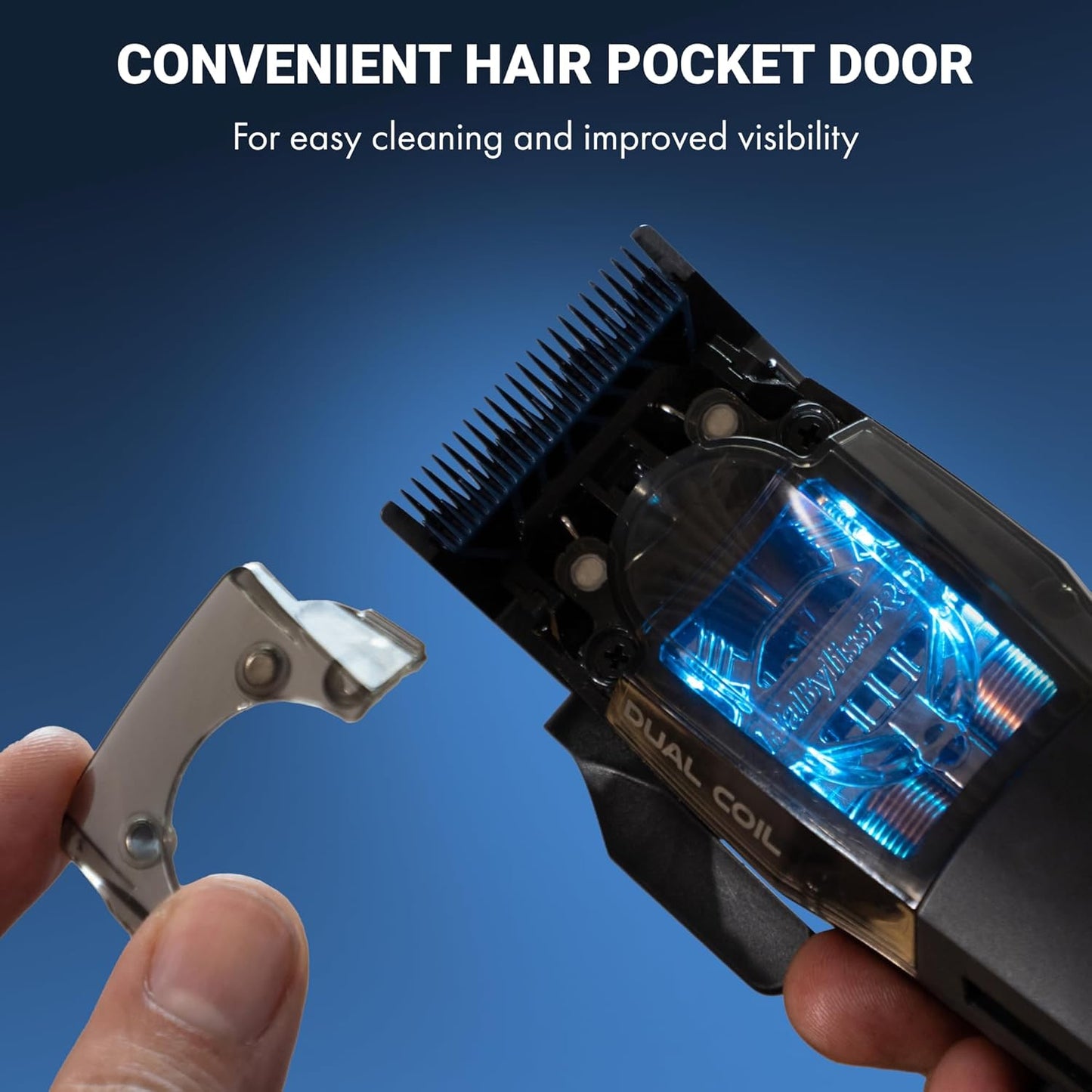 BaBylissPRO Dual Coil Clipper - Professional Cordless Hair Clipper with All-Metal Housing & Precision Cutting Performance