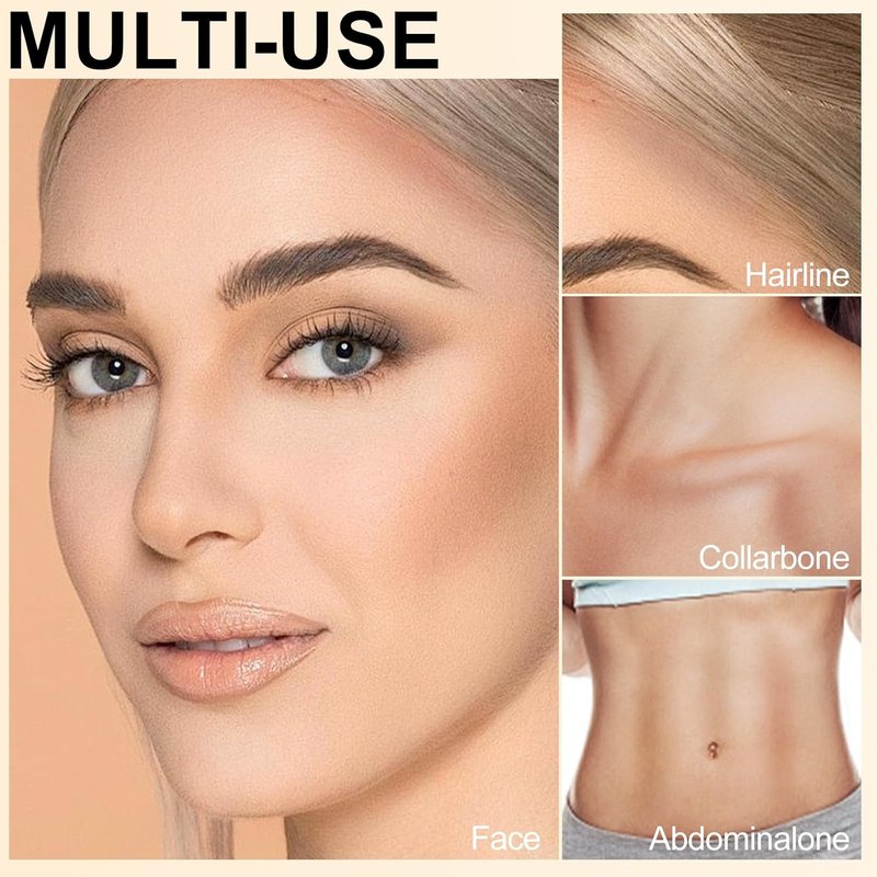 Cool Toned Contour Stick for Fair Skin - Large Capacity Grey Brown Matte Bronzer | Waterproof & Long Lasting Face Makeup