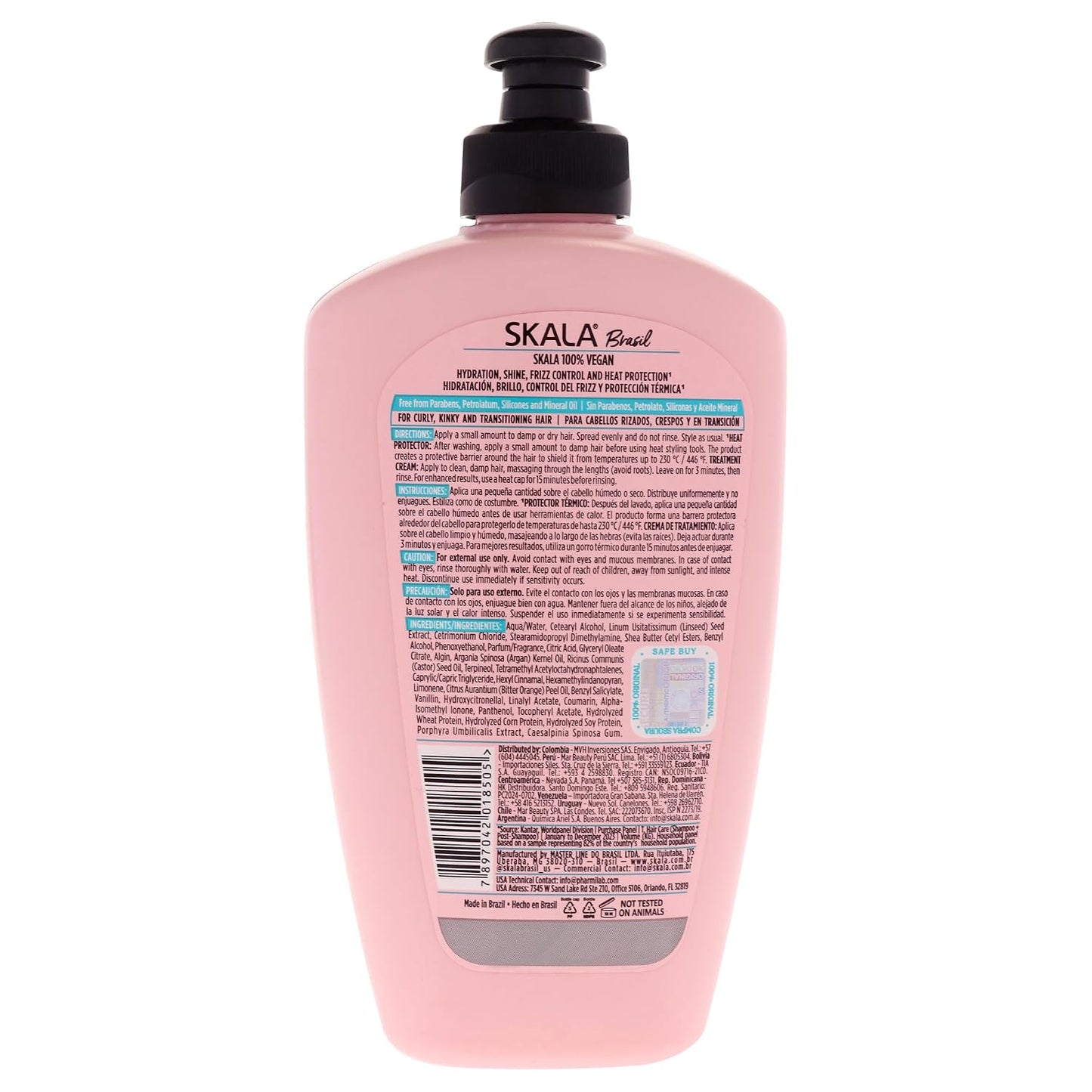 SKALA Crespo Divino 3-in-1 Leave-In Conditioner - Curl Definition & Heat Protection | 8.8 oz