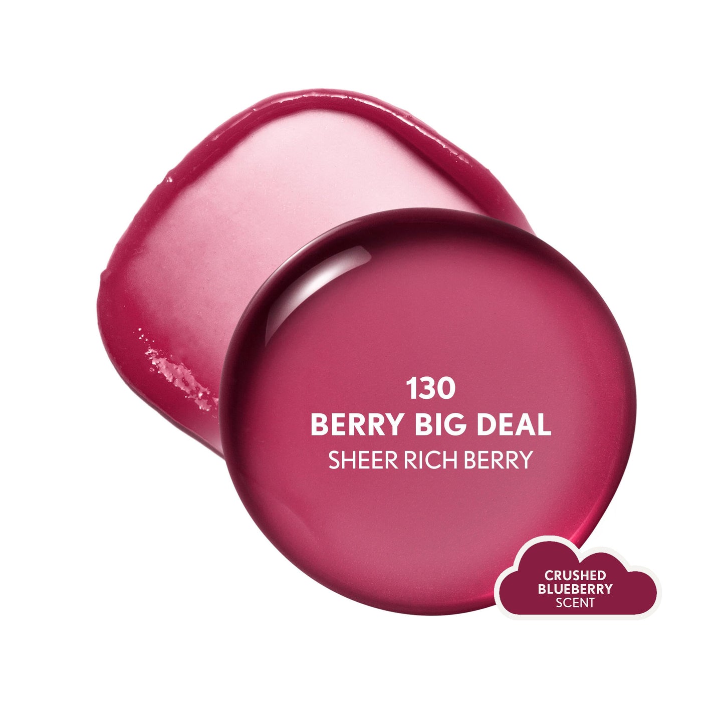 COVERGIRL Clean Fresh Yummy Big Oil Stick, Flavored Lip Oil, Dewy Finish, Non-Greasy - 130 Berry Big Deal (Sheer Rich Berry)