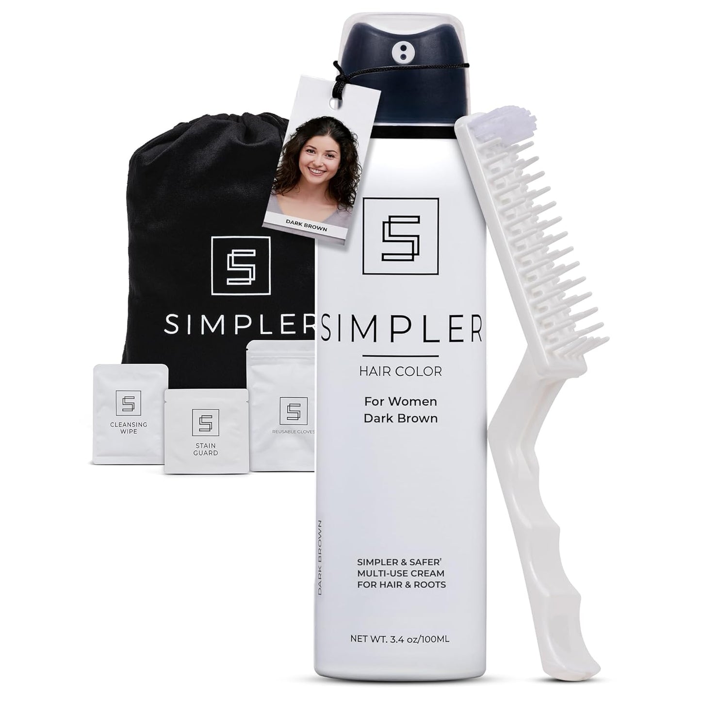 Permanent Ammonia-Free Hair Color for Women | Natural Auburn Gray Coverage - Sensitive Scalp Formula
