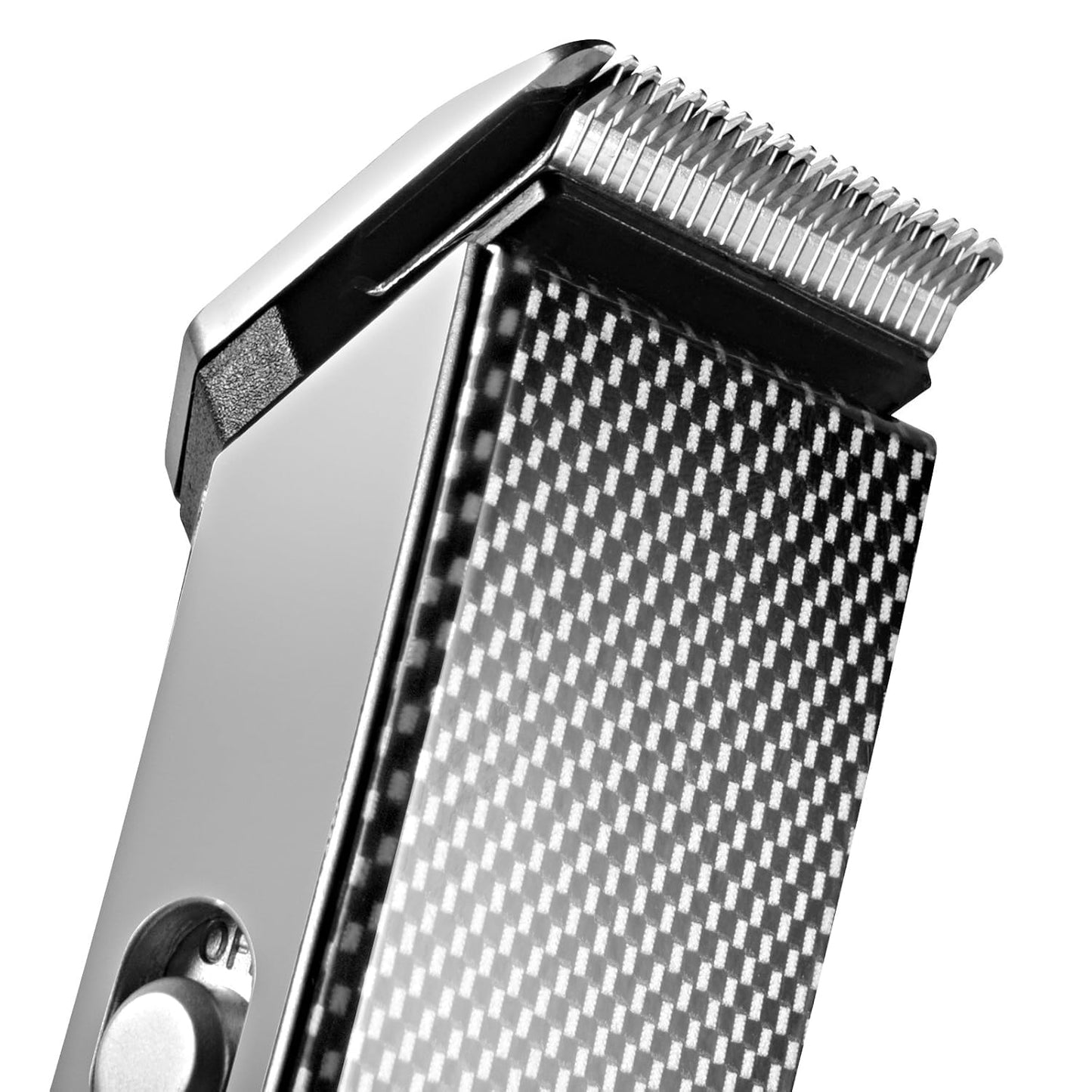 Luxitude Precision Hair Trimmer & Body Groomer for Men- 4 Attachments, All-in-One Cordless Design, Steel Blades & Carbon Fiber Finish