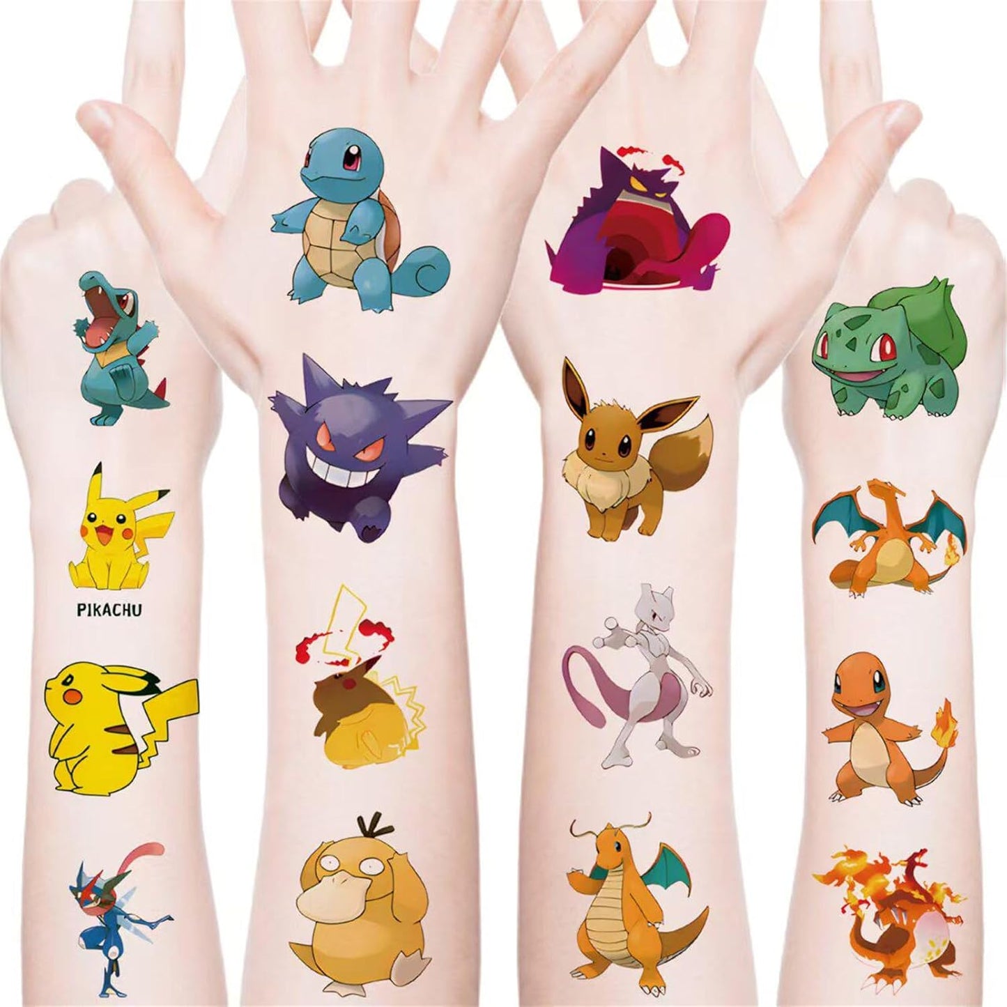 Cute Sanrio Temporary Tattoos - 20PCS Waterproof Cartoon Stickers | Fun Kids' Party Supplies