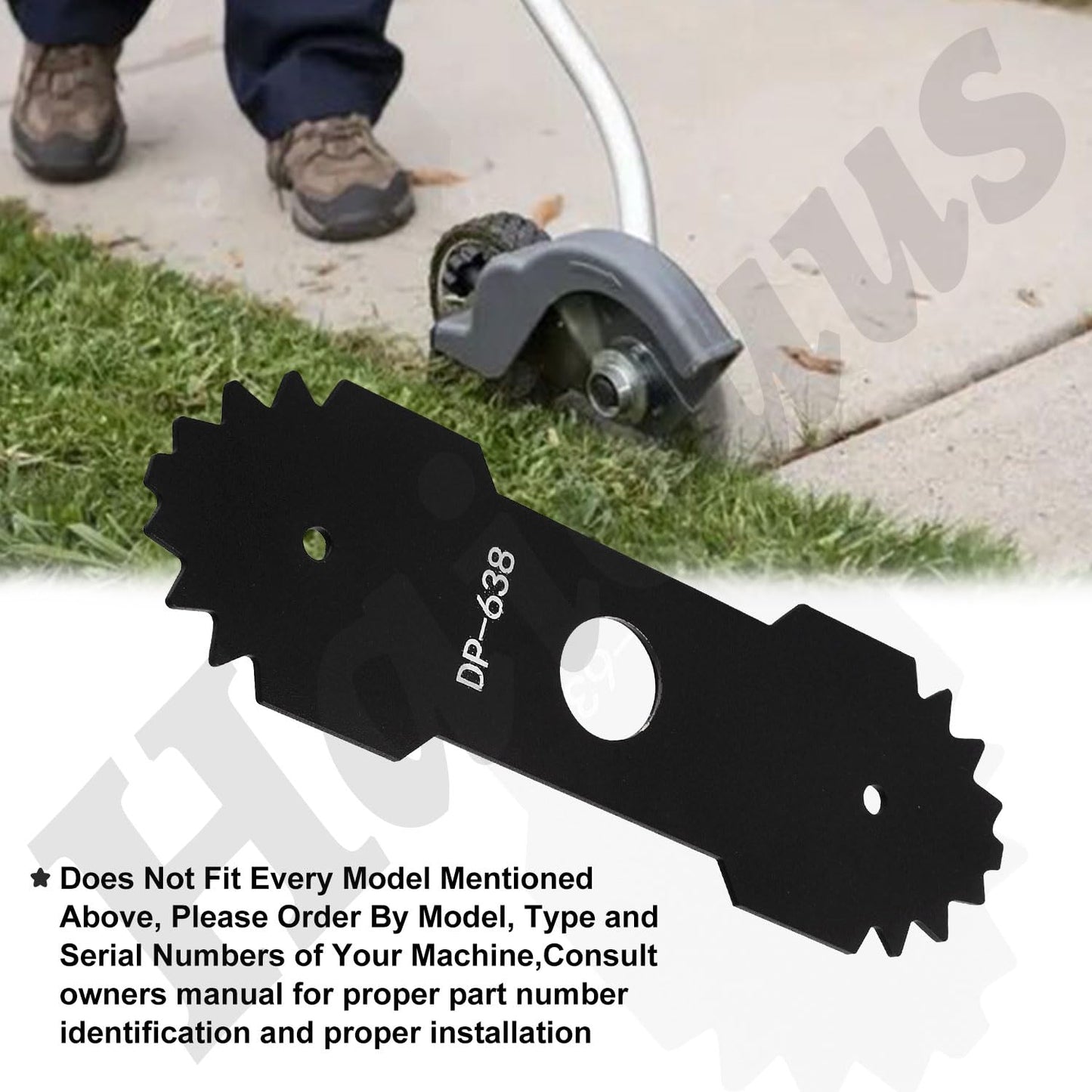 9 inch 638006008 Edger Blade Compatible with Homelite Ryobi Edger, Edger Blade Replacement 638006008 638006007 RY13050 RY13050A RY15518 RY40030 P2300 RY40706VNM S20300 Edger Center hole 1" (3)