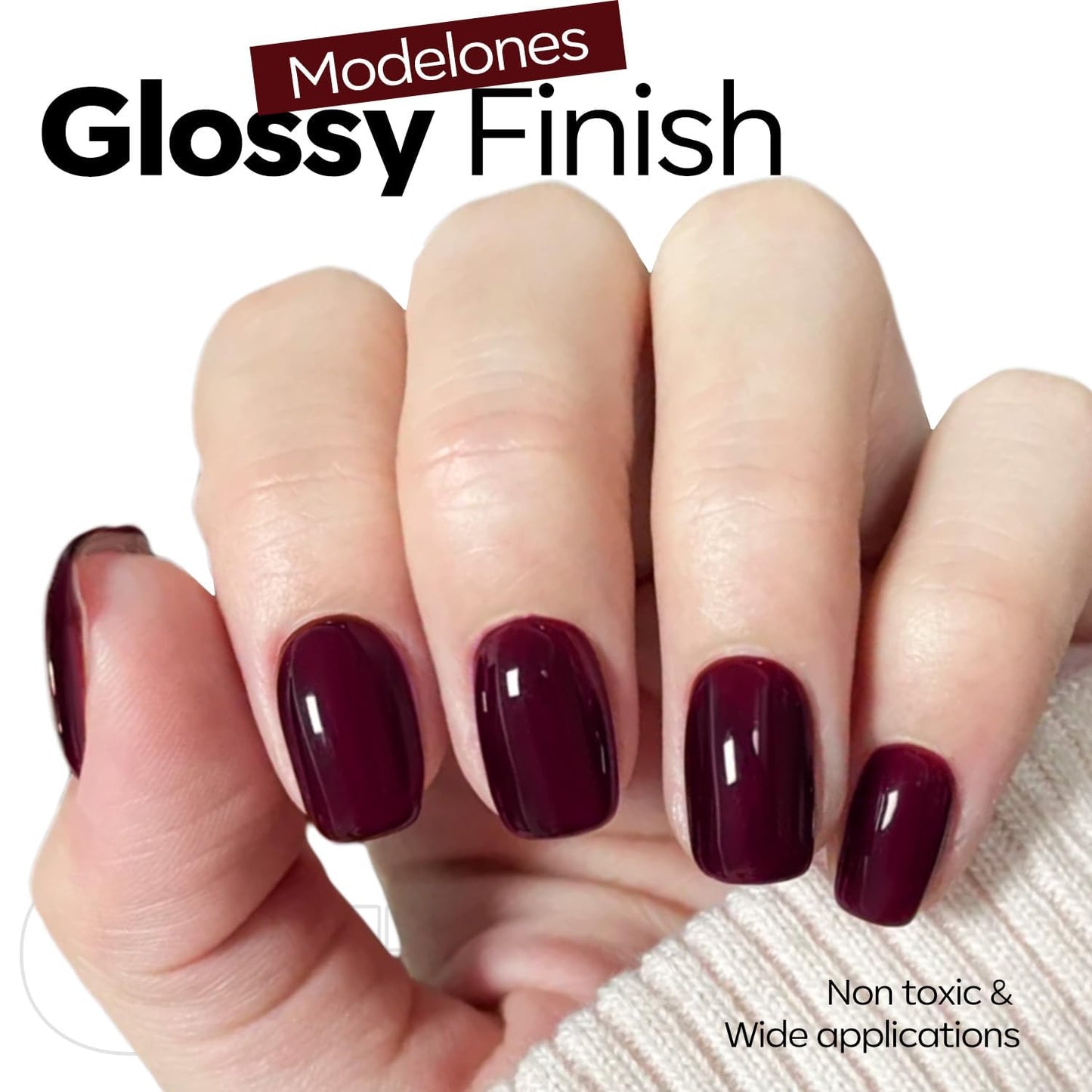 Purple Gel Nail Polish - Dark Purple Soak Off Nail Art for Valentine's Day | 15 ML
