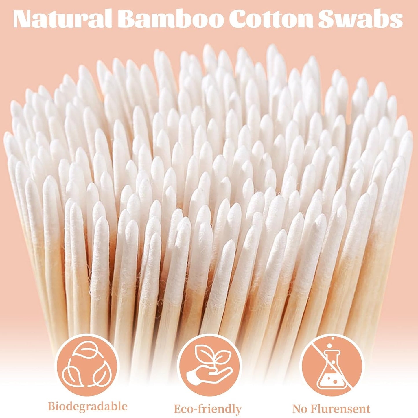Precision Pointed Tips Cotton Swabs - 1200PCS Microblading Applicators for Makeup, Nail Polish & Eyebrow Care | 4 Inch Wooden Sticks