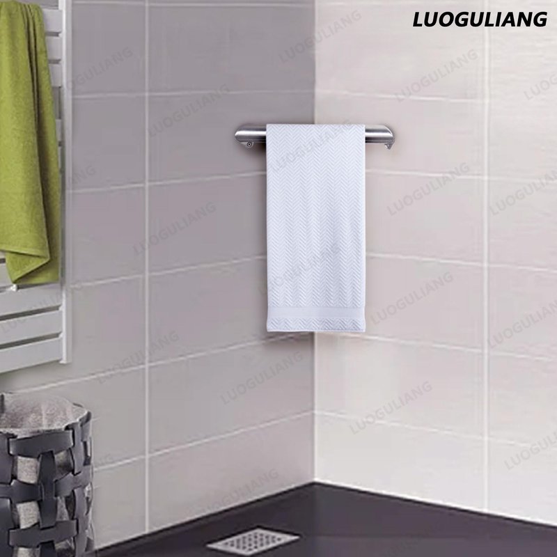 LUOGULIANG Shower Foot Rest for Shaving Legs, Wall Mounted Shower Foot Ledge, Antislip Stainless Steel Bar Foot Ledge for Bathroom, Brushed Nickel
