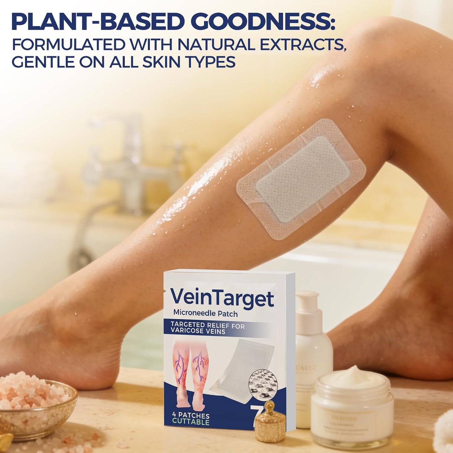 Vein Target Microdart Patches for Legs | Effective Treatment - 1 Box