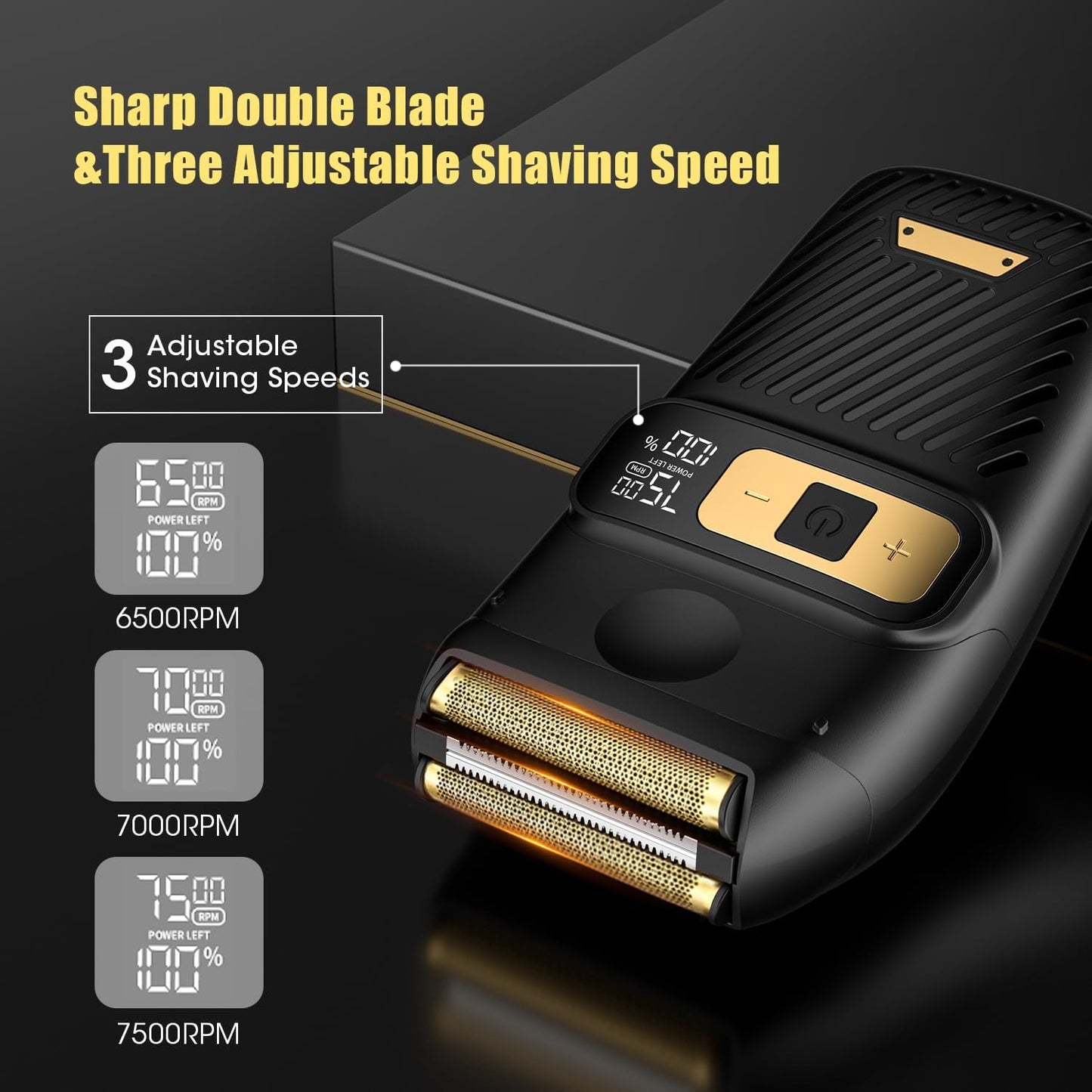 Cordless Hair Clippers for Men - Professional Grooming Kit with Foil Blade Shaver & Zero Gapped Trimmer | Perfect Gift for Him