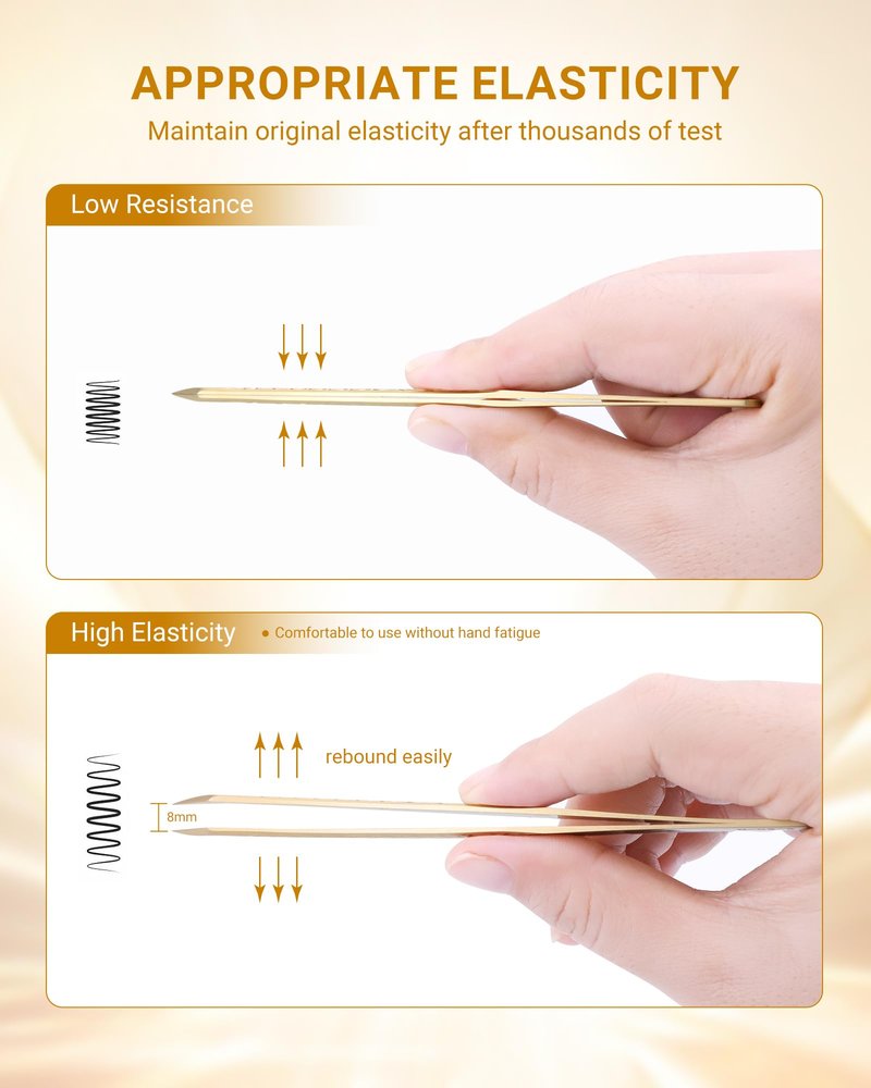 NAGARAKU Precision Fiber Tip Tweezers for Eyelash Extensions