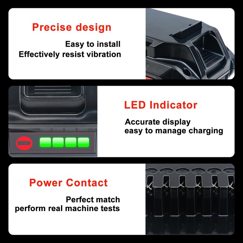DTK Battery Replacment for Echo Eforce 56V 2.5Ah Battery 1 Pack