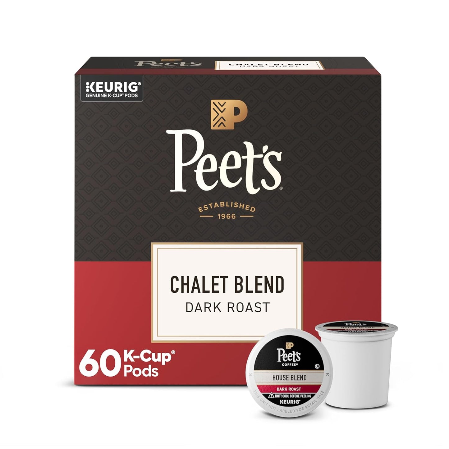 Peet's Coffee Dark Roast K-Cup Pods - Major Dickason's Blend | 75 Count 100% Arabica Coffee